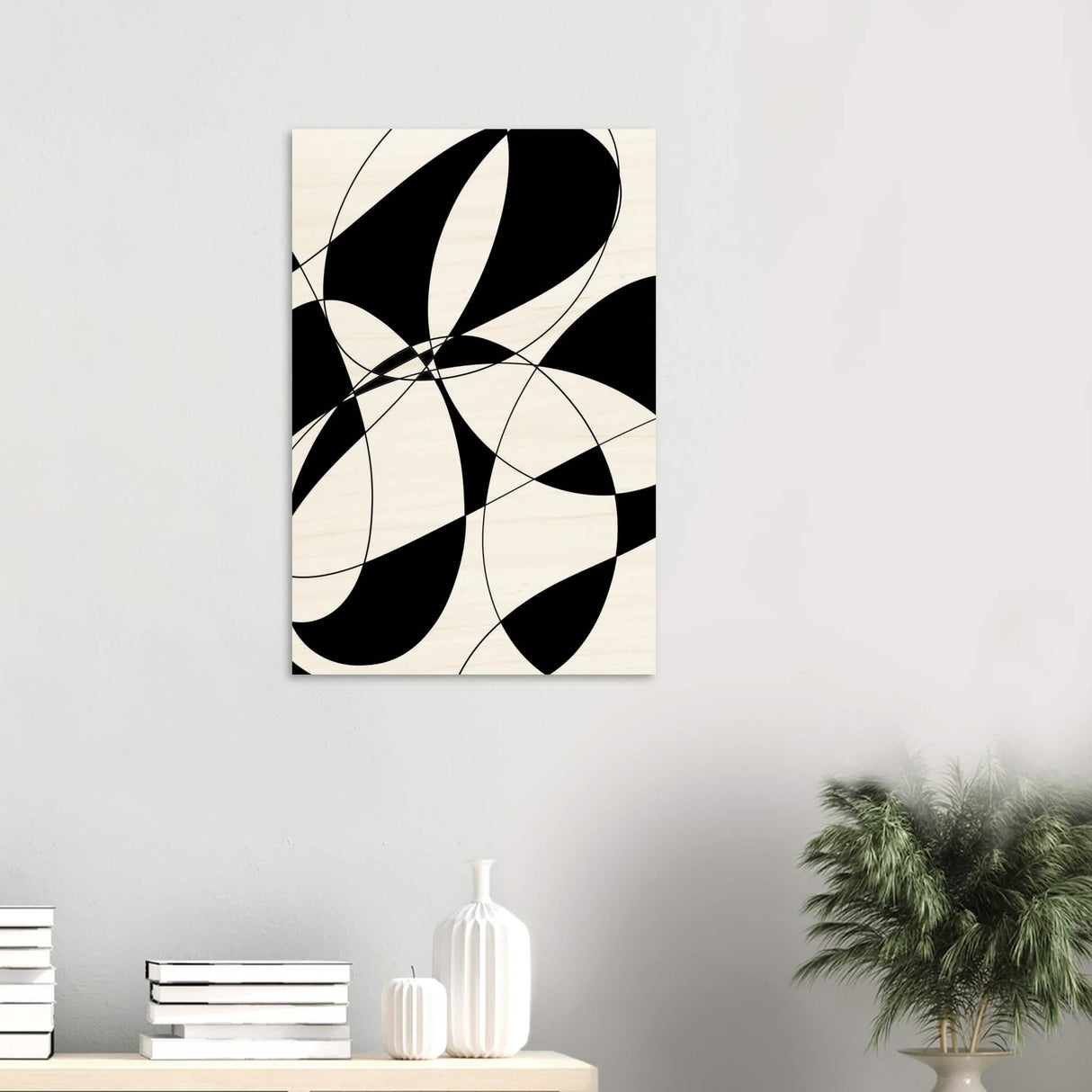 Da Vinci Contemporary Minimalist Art - Wood Prints - 50x75 cm / 20x30″ - 10 mm