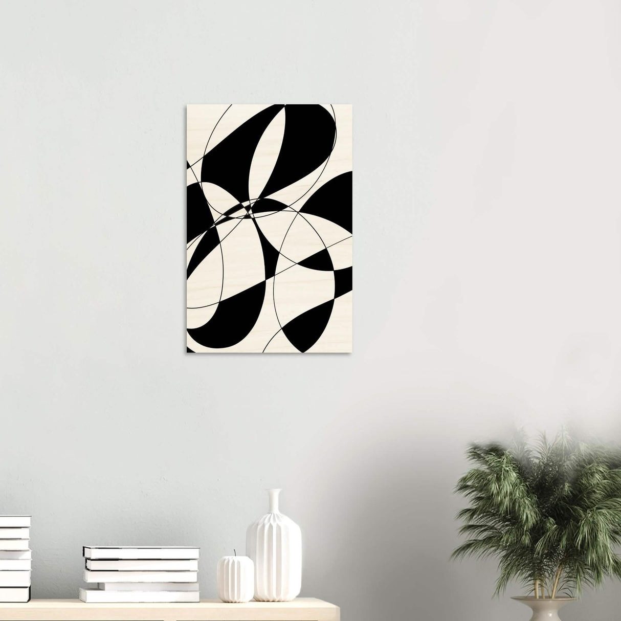 Da Vinci Contemporary Minimalist Art - Wood Prints - 40x60 cm / 16x24″ - 20 mm