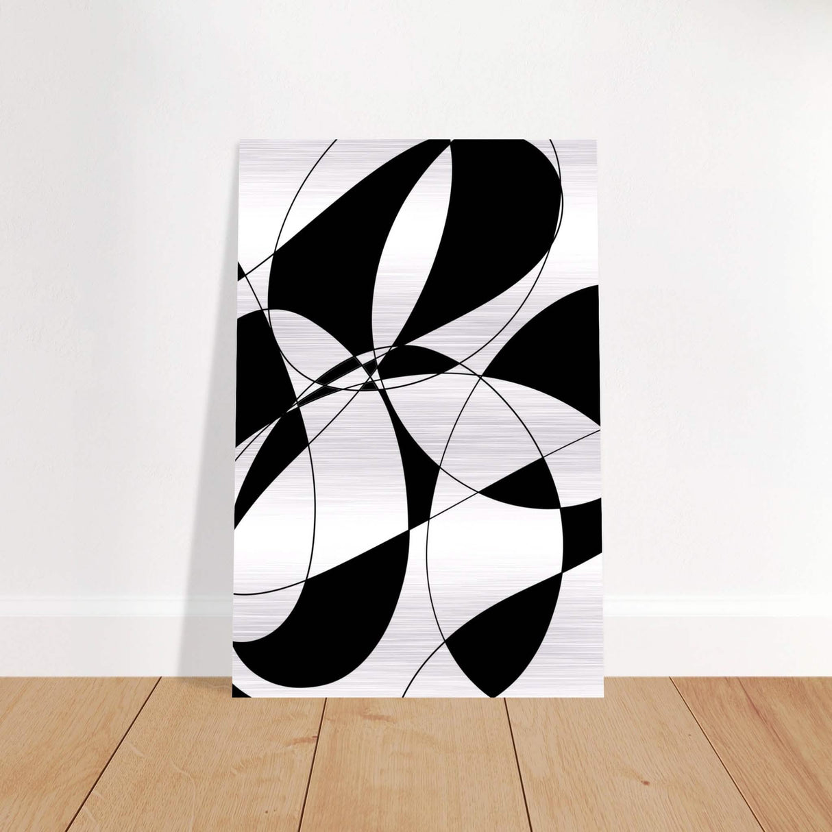 Da Vinci Contemporary Minimalist Art - Brushed Aluminum Print - 60x90 cm / 24x36″ -