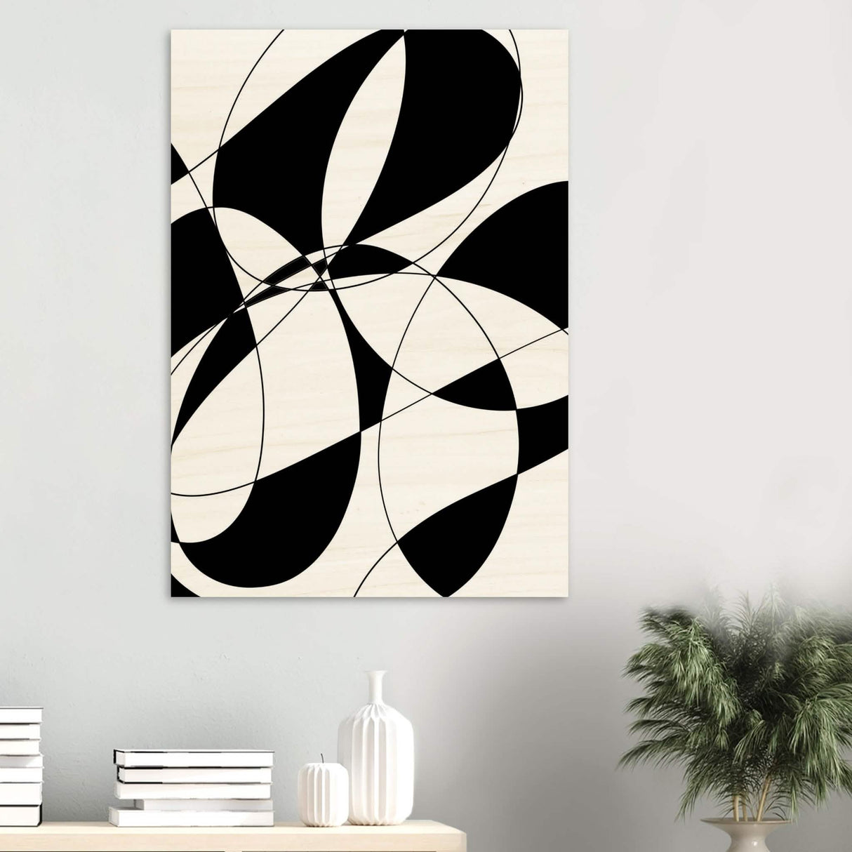 Da Vinci Contemporary Minimalist Art - Wood Prints - 70x100 cm / 28x40″ - 10 mm