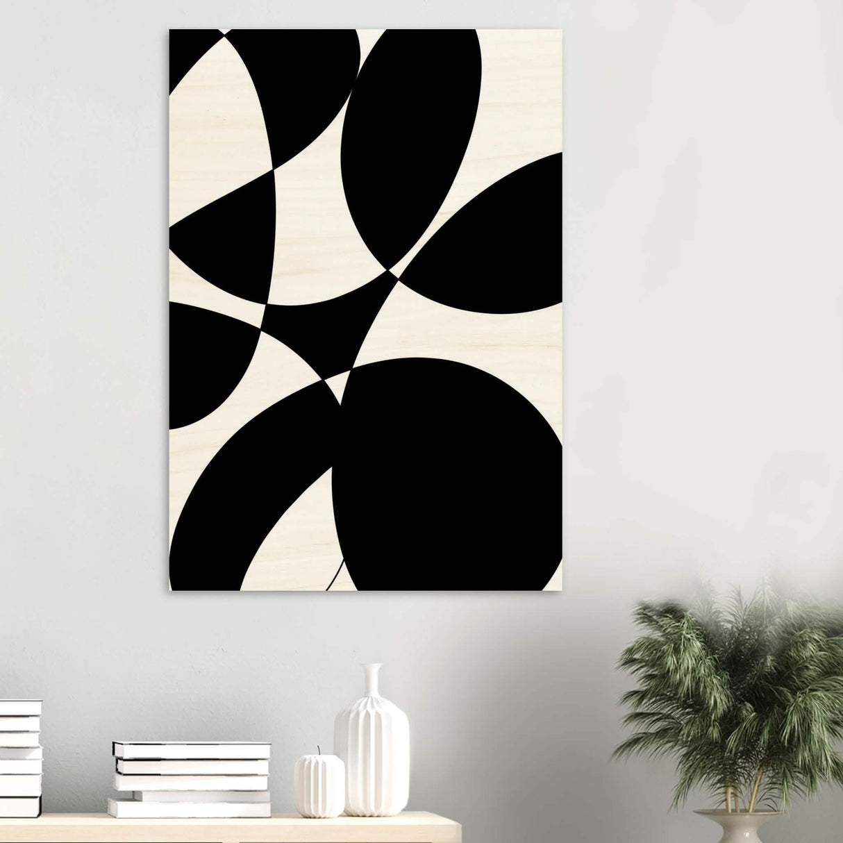 Da Vinci Contemporary Minimalist Art - Wood Prints - 70x100 cm / 28x40″ - 20 mm