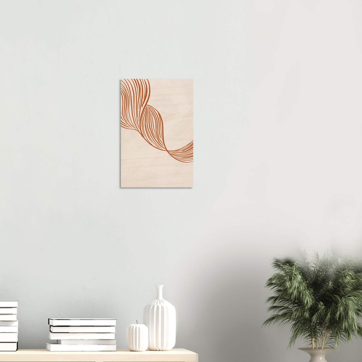 Da Vinci Contemporary Minimalist Wall Art - Wood Prints - 30x45 cm / 12x18″ - 10 mm