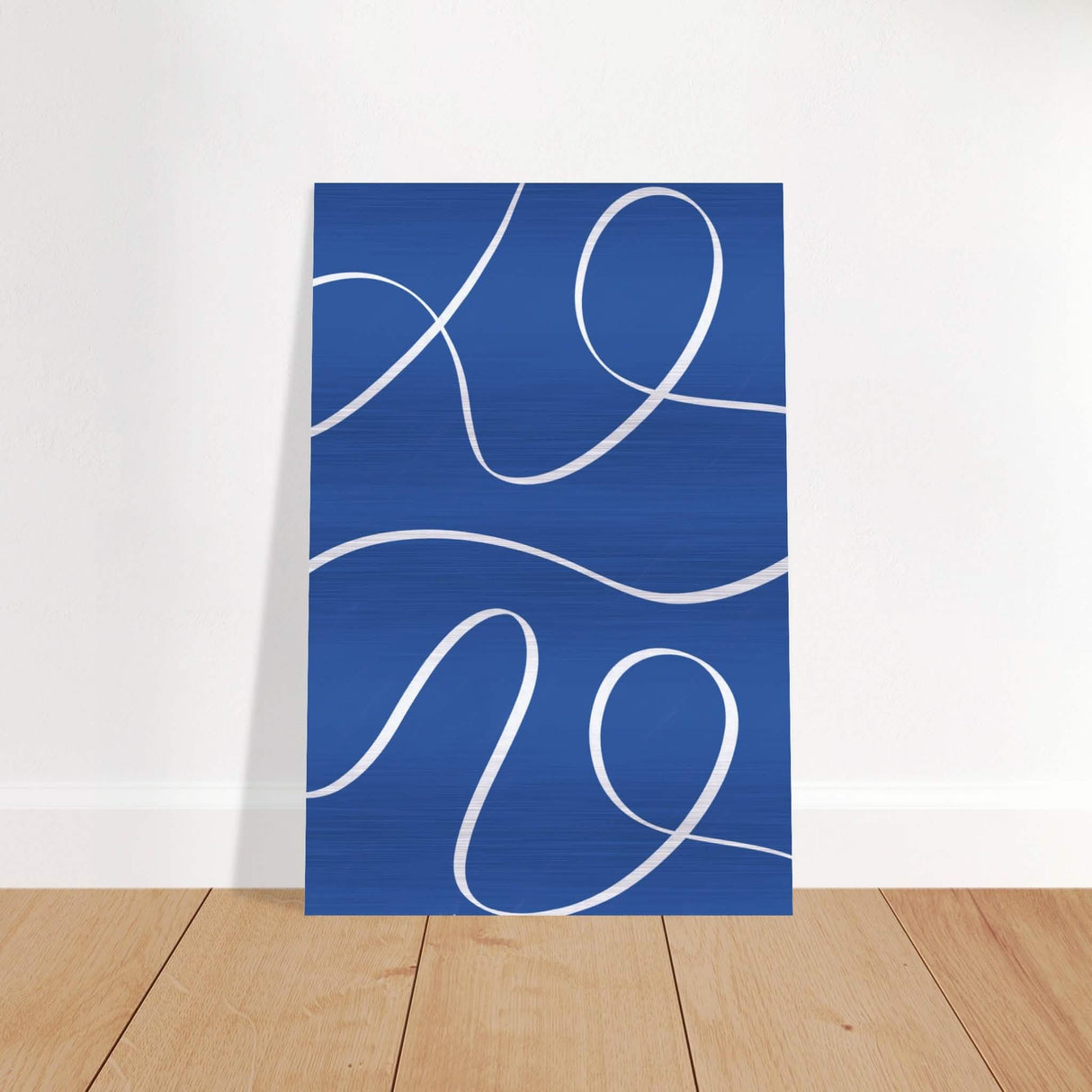 Da Vinci Contemporary Minimalist Wall Art - Brushed Aluminum Print - 40x60 cm / 16x24″ -