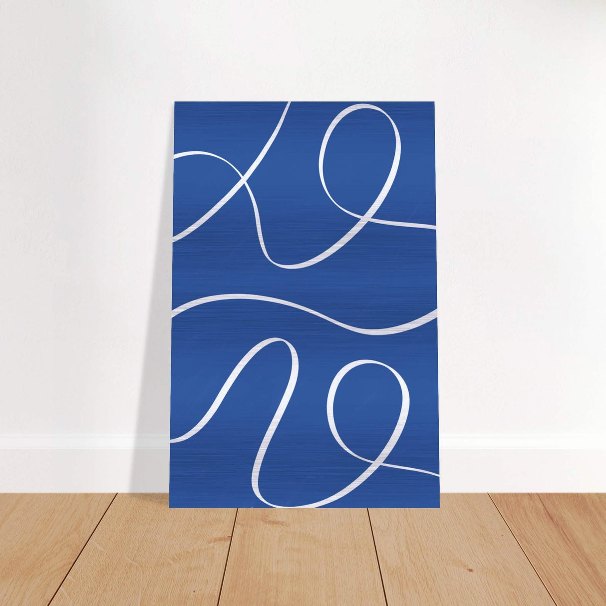 Da Vinci Contemporary Minimalist Wall Art - Brushed Aluminum Print - 60x90 cm / 24x36″ -