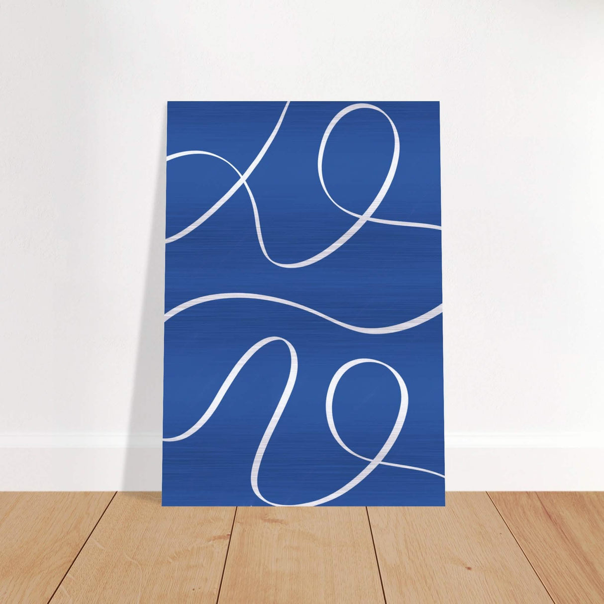 Da Vinci Contemporary Minimalist Wall Art - Brushed Aluminum Print - 70x100 cm / 28x40″ -