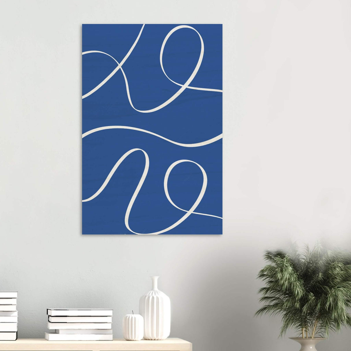 Da Vinci Contemporary Minimalist Wall Art - Wood Prints - 60x90 cm / 24x36″ - 20 mm