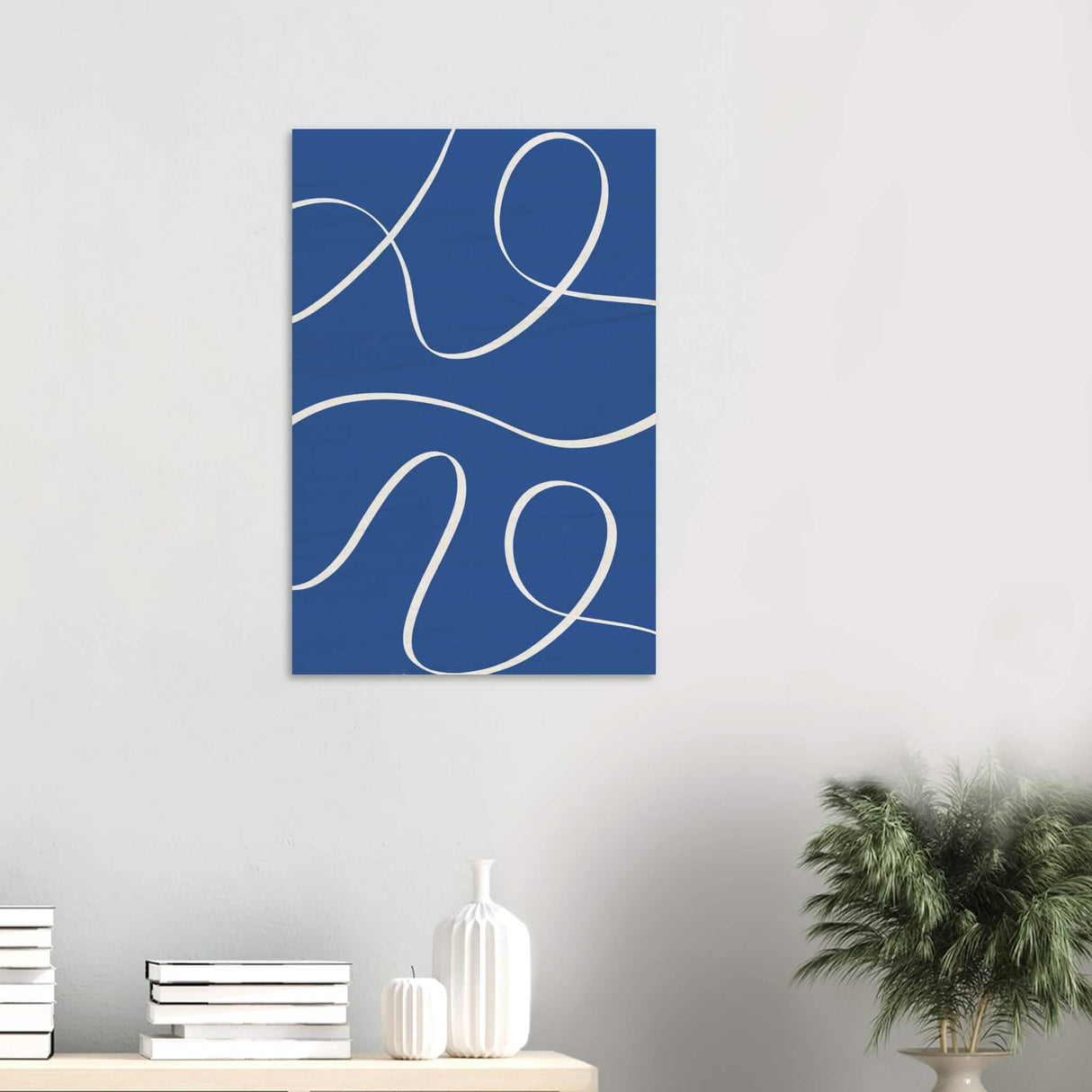 Da Vinci Contemporary Minimalist Wall Art - Wood Prints - 50x75 cm / 20x30″ - 20 mm