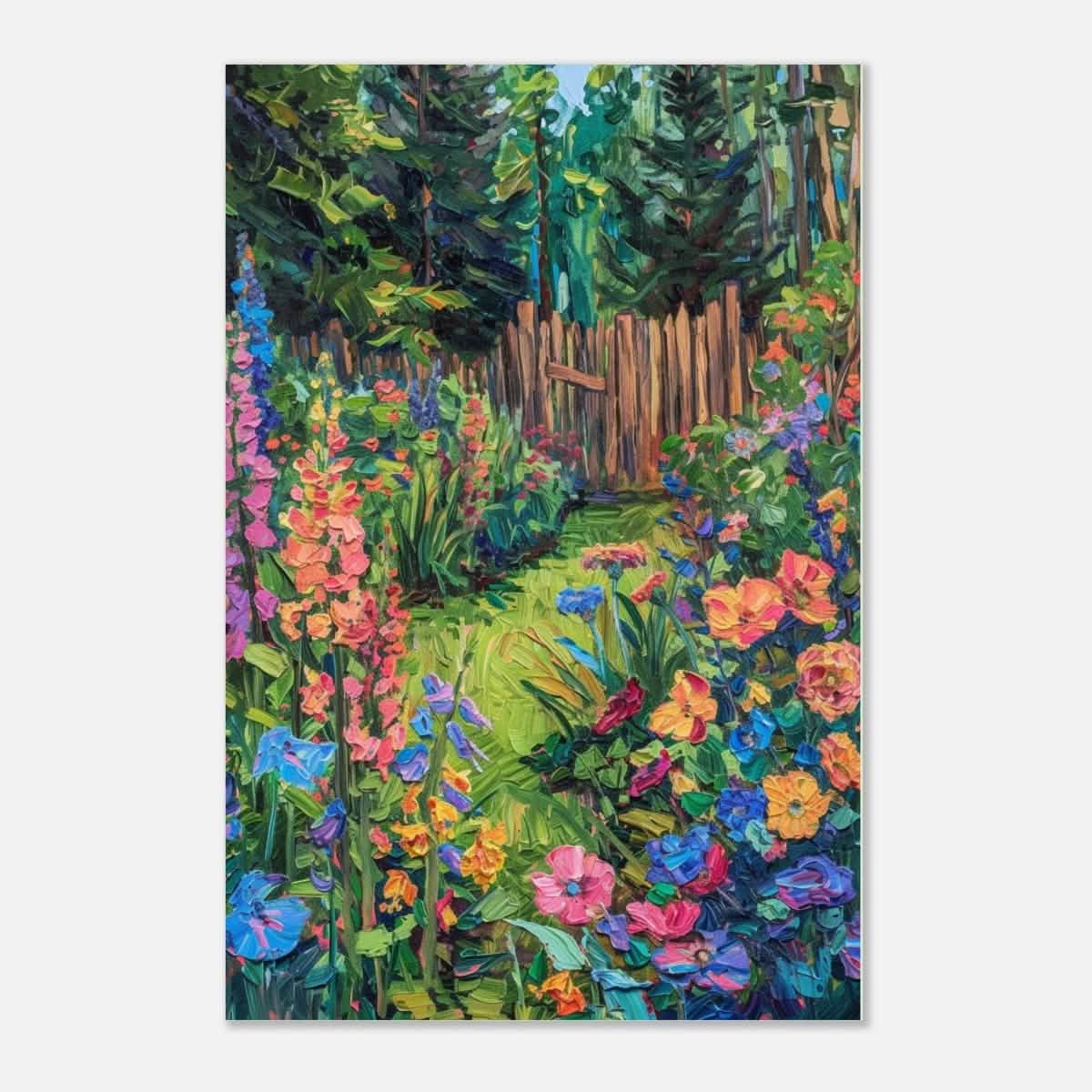 Da Vinci Contemporary Modern Art Wall art print | English garden - Aluminum Print - 30x45 cm / 12x18″ -