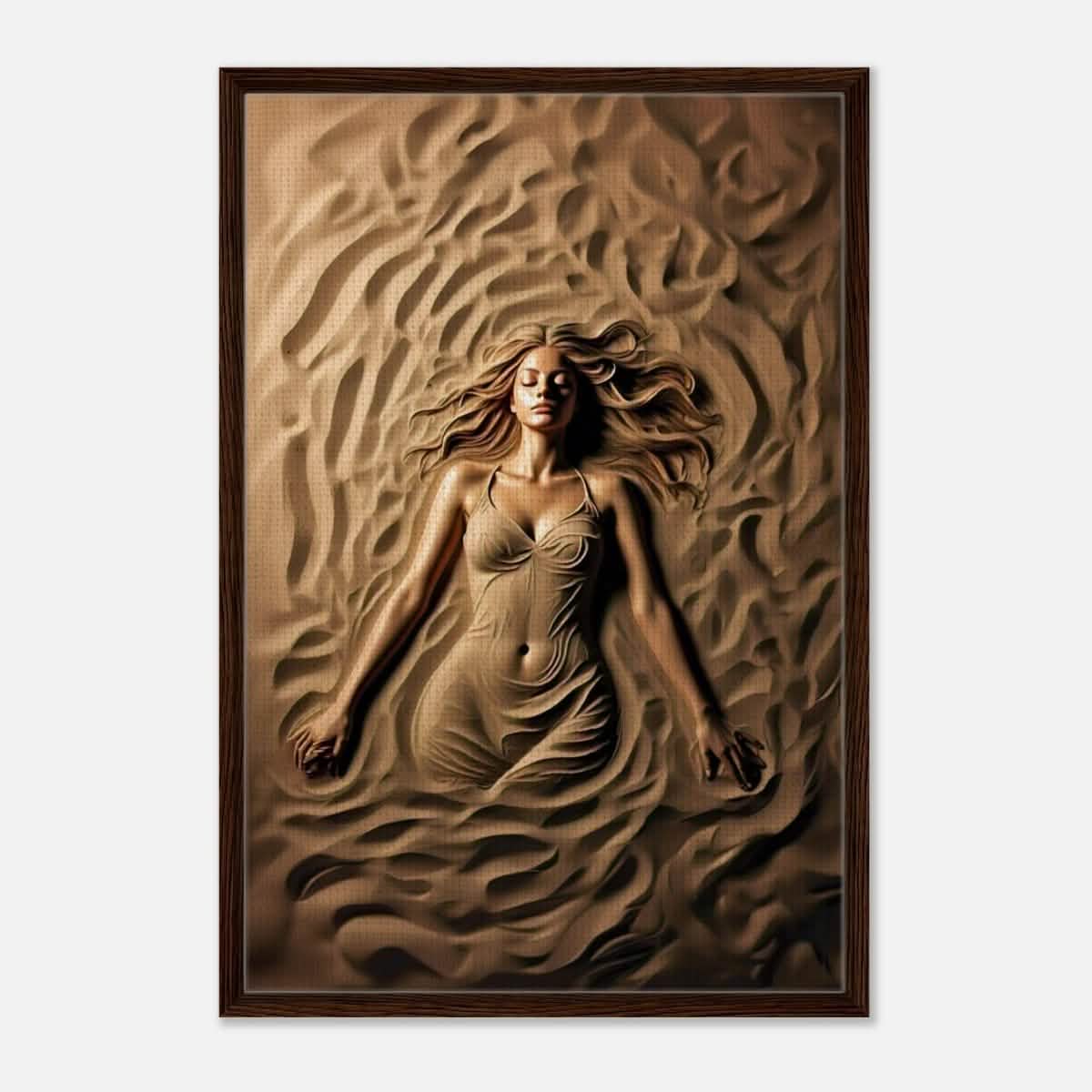 Da Vinci Contemporary Modern Art Wall art print | Sand Woman - Acrylic Print - 30x45 cm / 12x18″ -