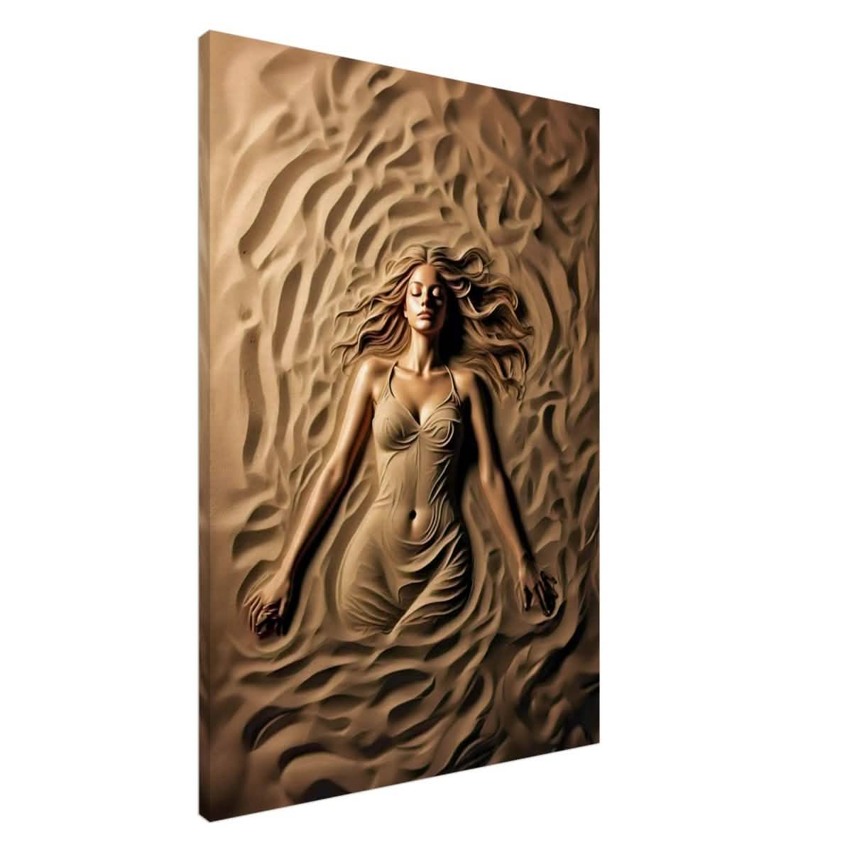 Da Vinci Contemporary Modern Art Wall art print | Sand Woman - Acrylic Print - 30x45 cm / 12x18″ -