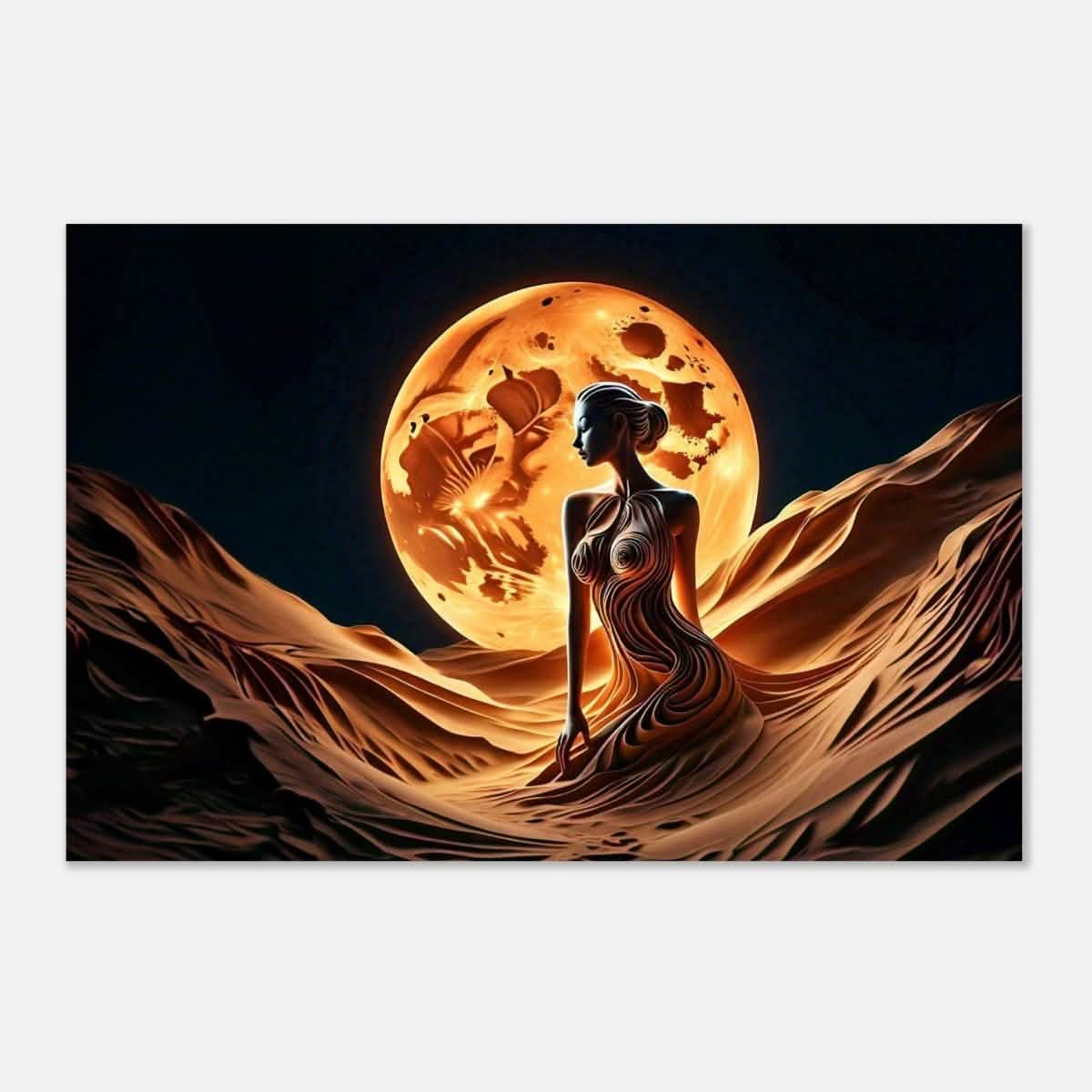 Da Vinci Contemporary Modern Art Wall art print | Sand Woman - Aluminum Print - 30x45 cm / 12x18″ -