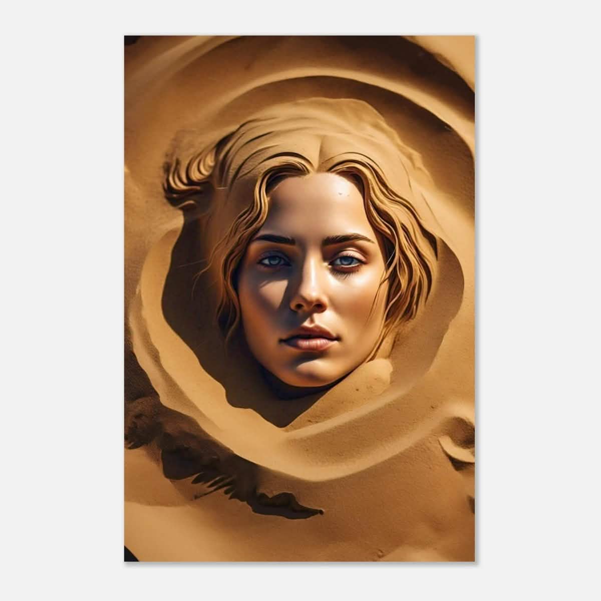 Da Vinci Contemporary Modern Art Wall art print | Sand Woman - Aluminum Print - 30x45 cm / 12x18″ -