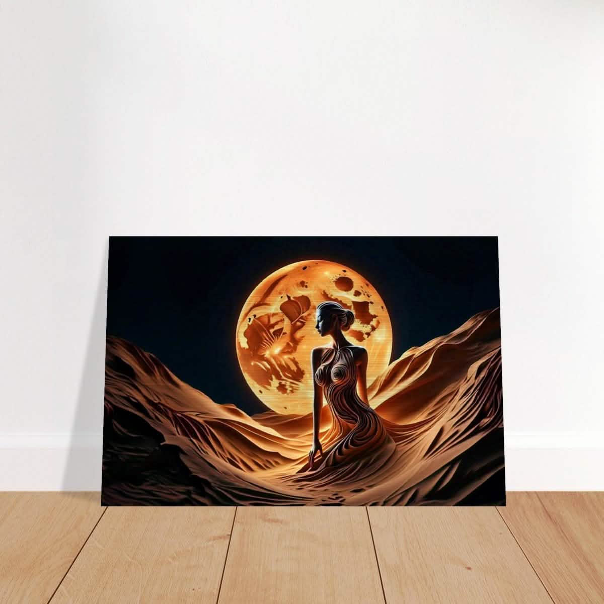 Da Vinci Contemporary Modern Art Wall art print | Sand Woman - Brushed Aluminum Print - 30x45 cm / 12x18″ -