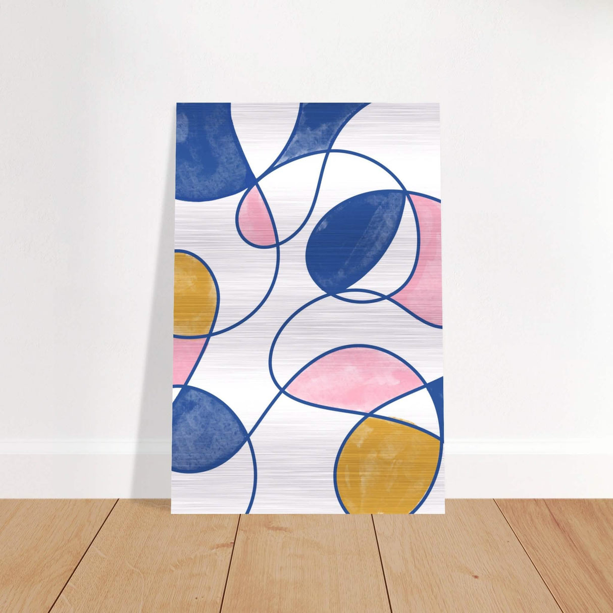 Da Vinci Contemporary Modern Art - Brushed Aluminum Print - 60x90 cm / 24x36″ -