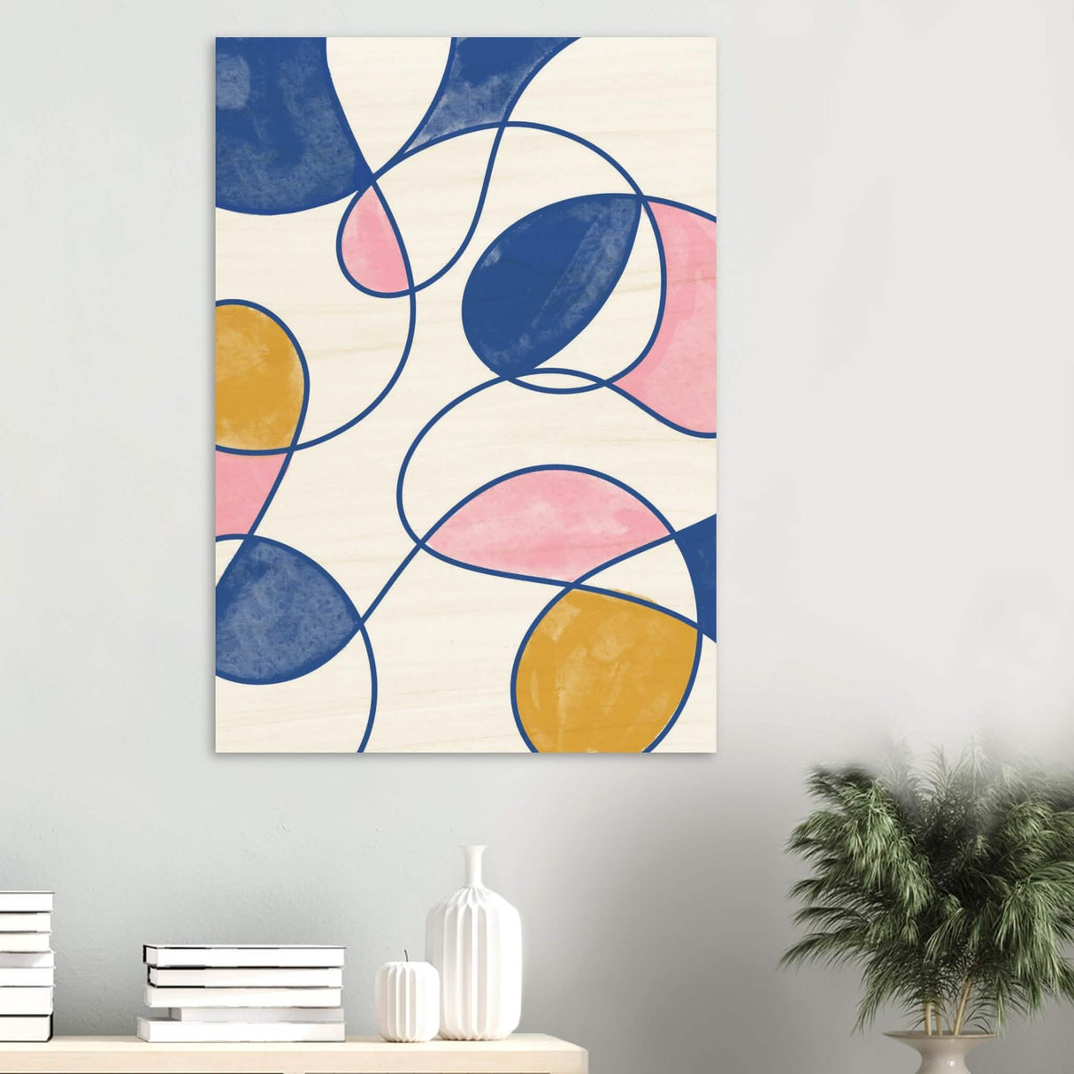 Da Vinci Contemporary Modern Art - Wood Prints - 70x100 cm / 28x40″ - 10 mm