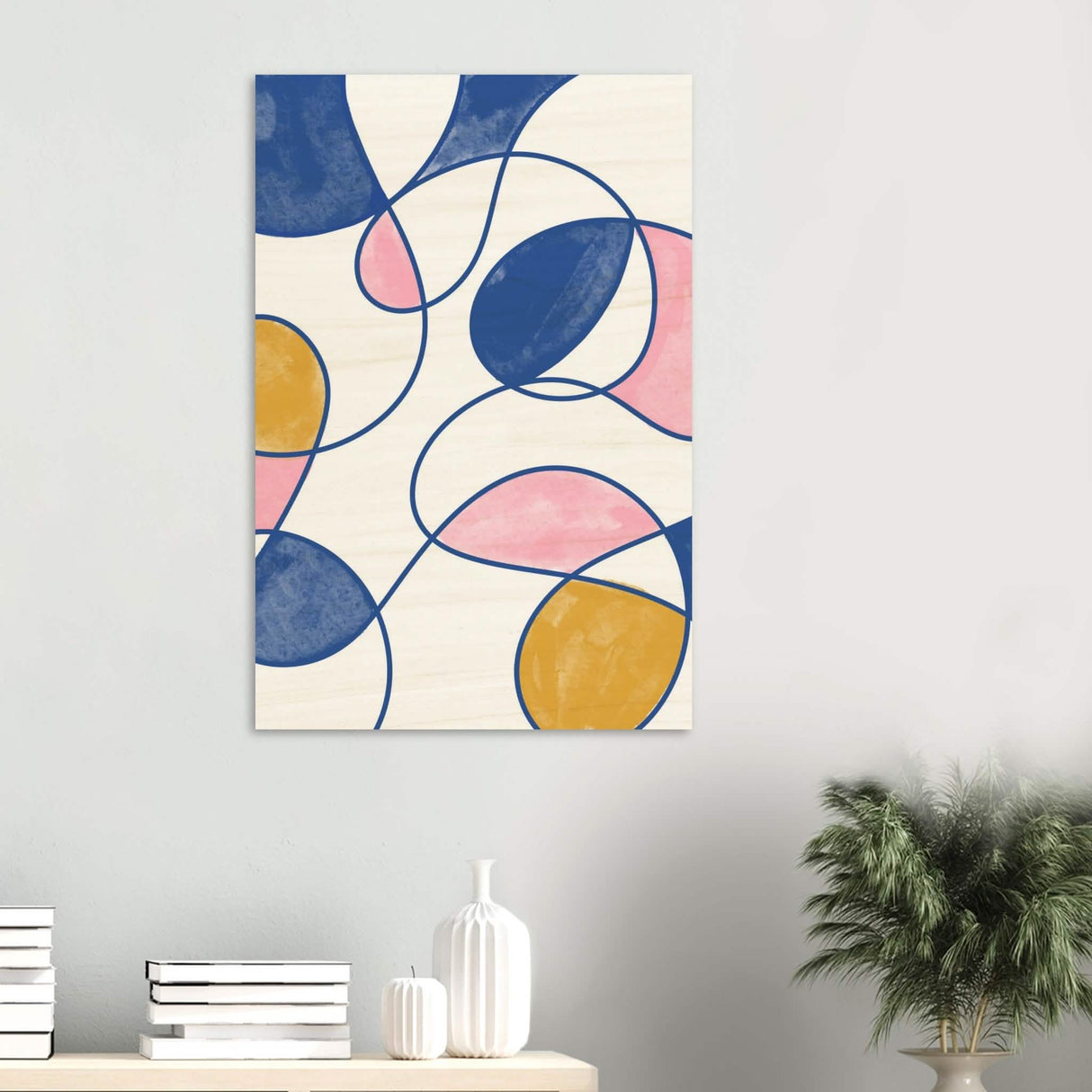 Da Vinci Contemporary Modern Art - Wood Prints - 60x90 cm / 24x36″ - 20 mm