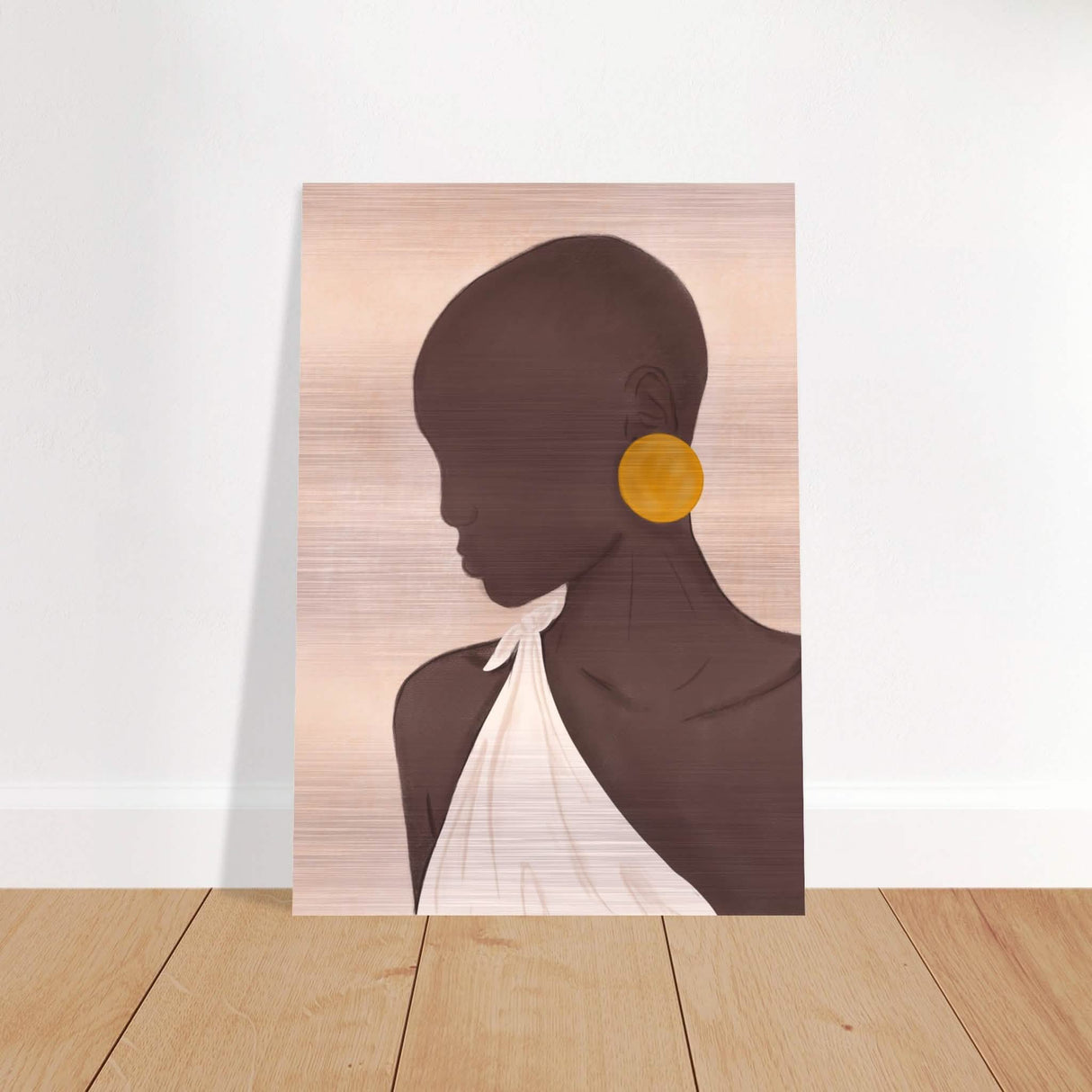 Da Vinci Contemporary Modern Art - Brushed Aluminum Print - 70x100 cm / 28x40″ -