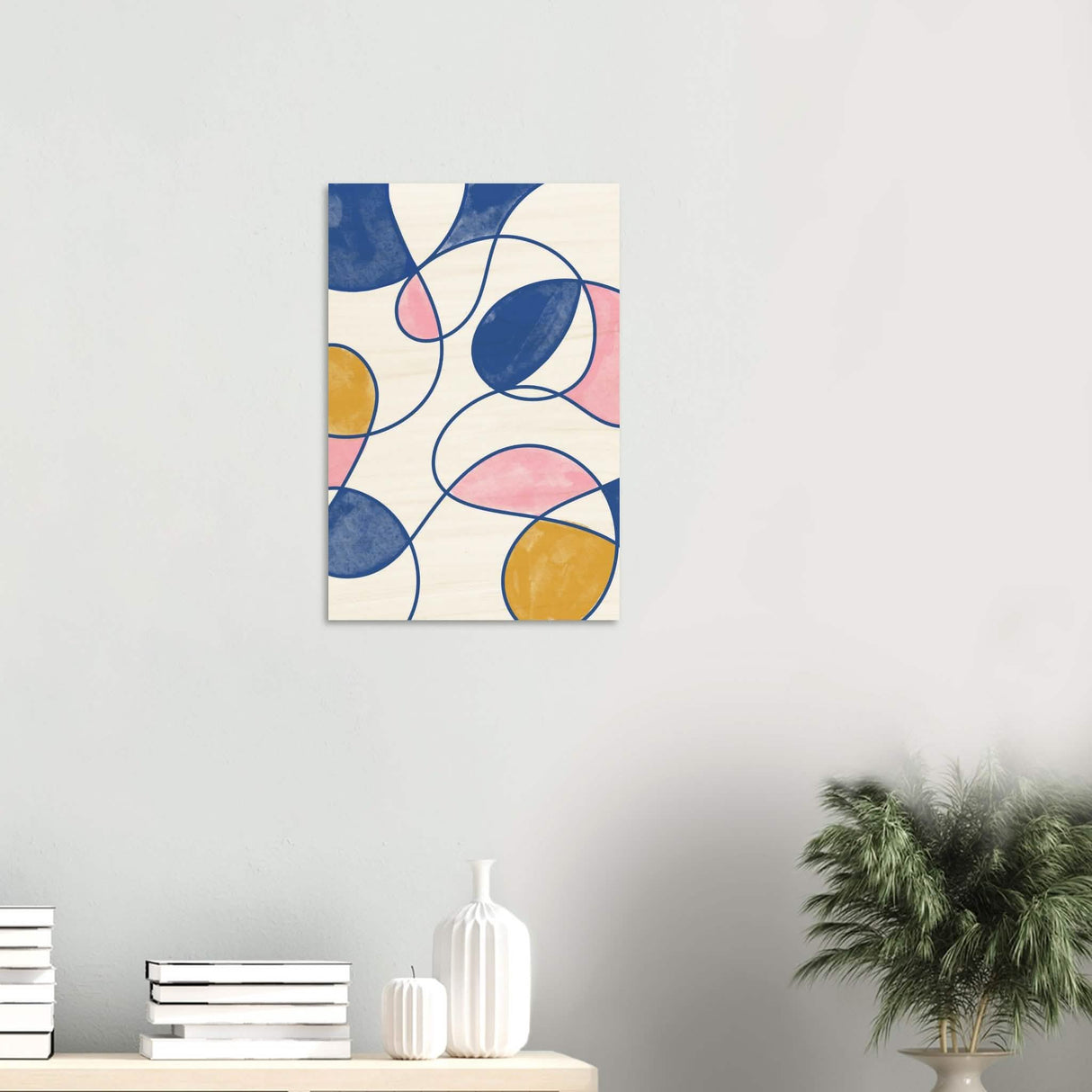 Da Vinci Contemporary Modern Art - Wood Prints - 40x60 cm / 16x24″ - 10 mm