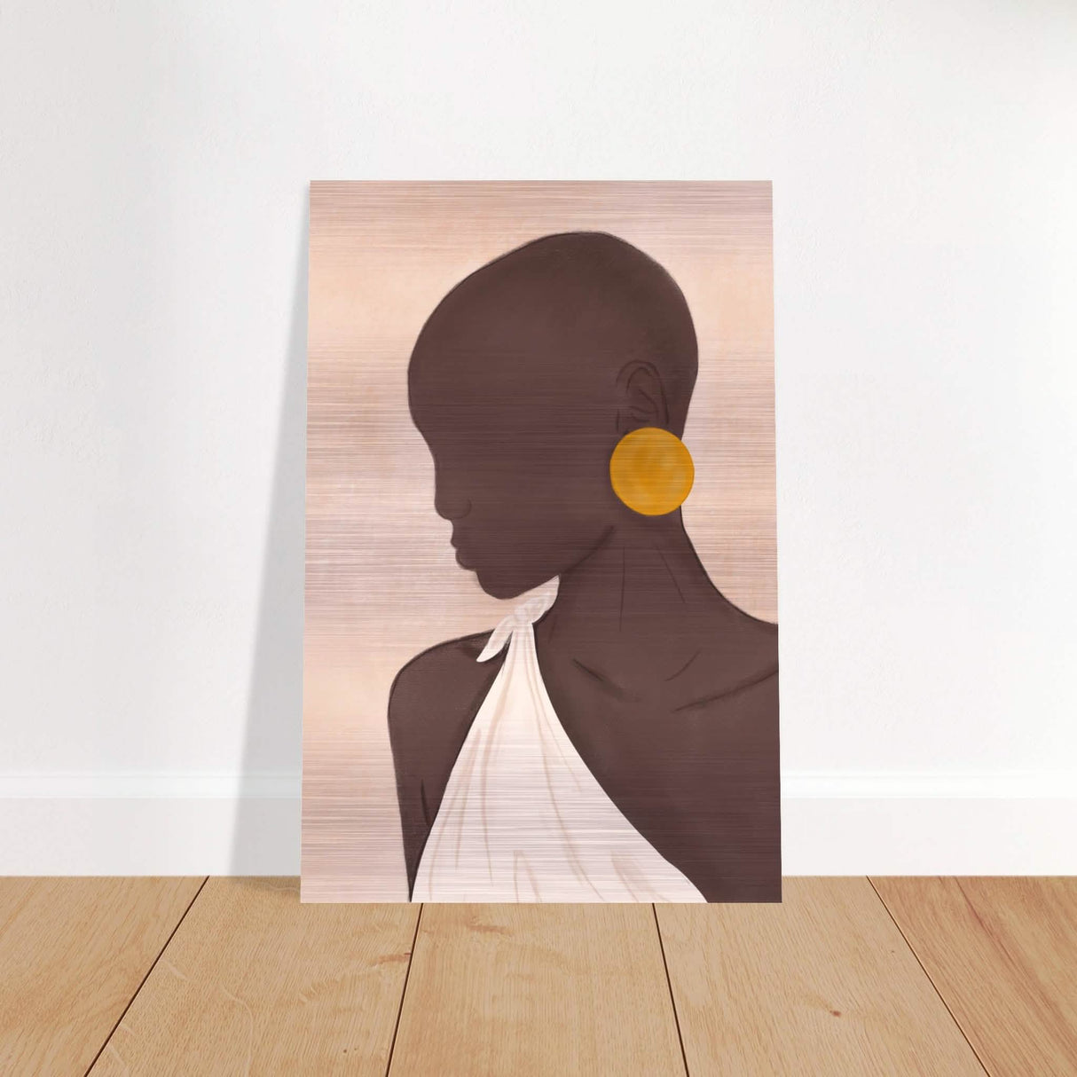 Da Vinci Contemporary Modern Art - Brushed Aluminum Print - 40x60 cm / 16x24″ -