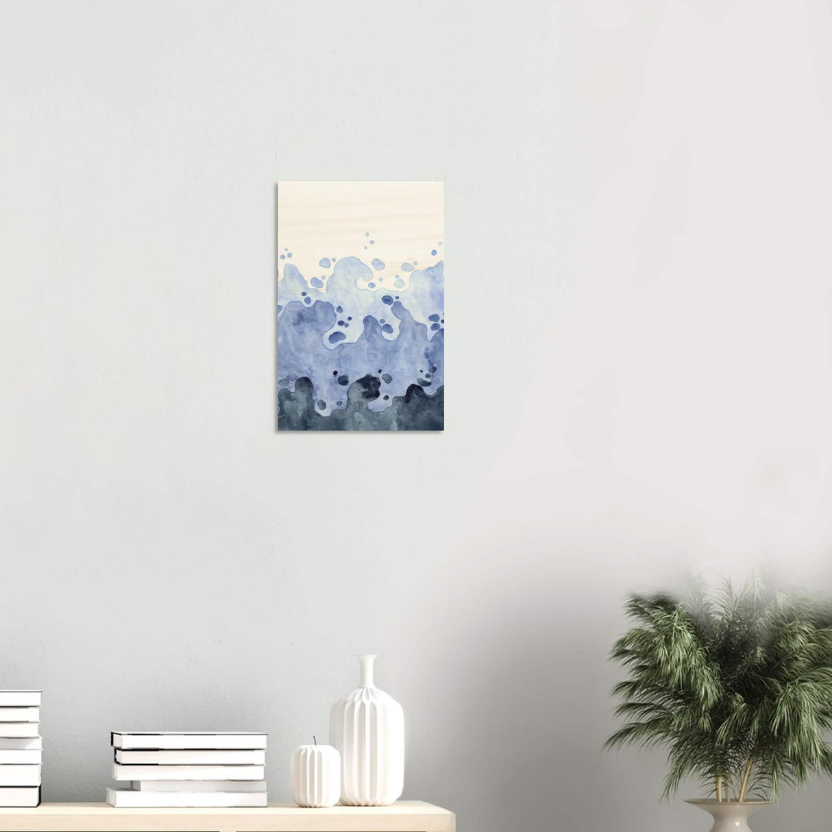 Da Vinci Contemporary Modern Wall Art | Beach - Wood Prints - 30x45 cm / 12x18″ - 20 mm