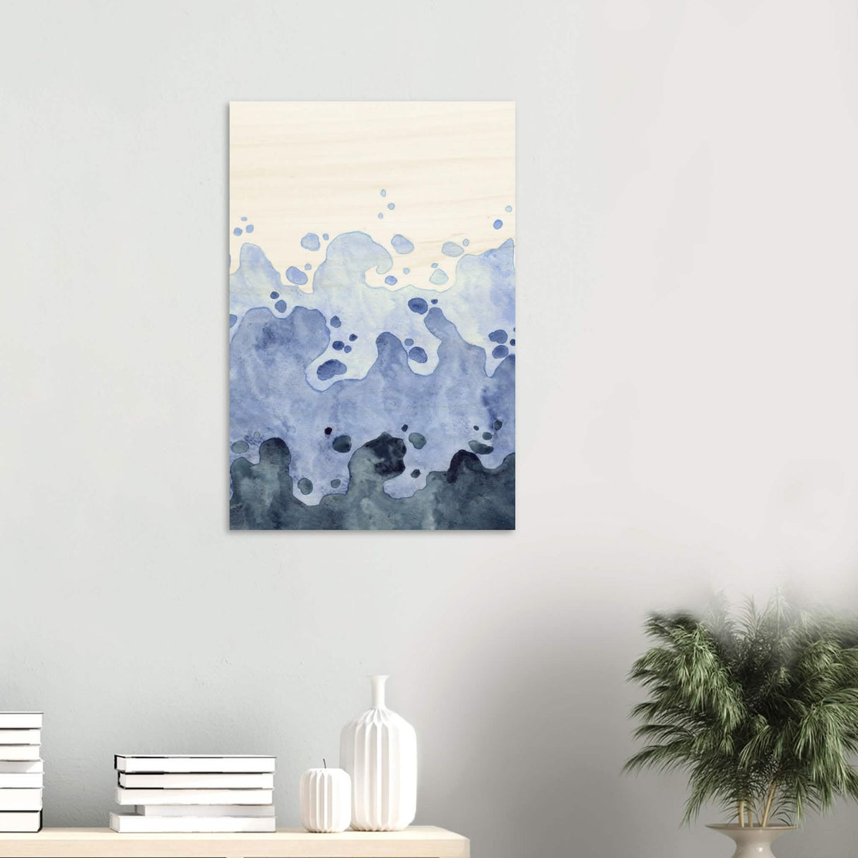 Da Vinci Contemporary Modern Wall Art | Beach - Wood Prints - 50x75 cm / 20x30″ - 20 mm