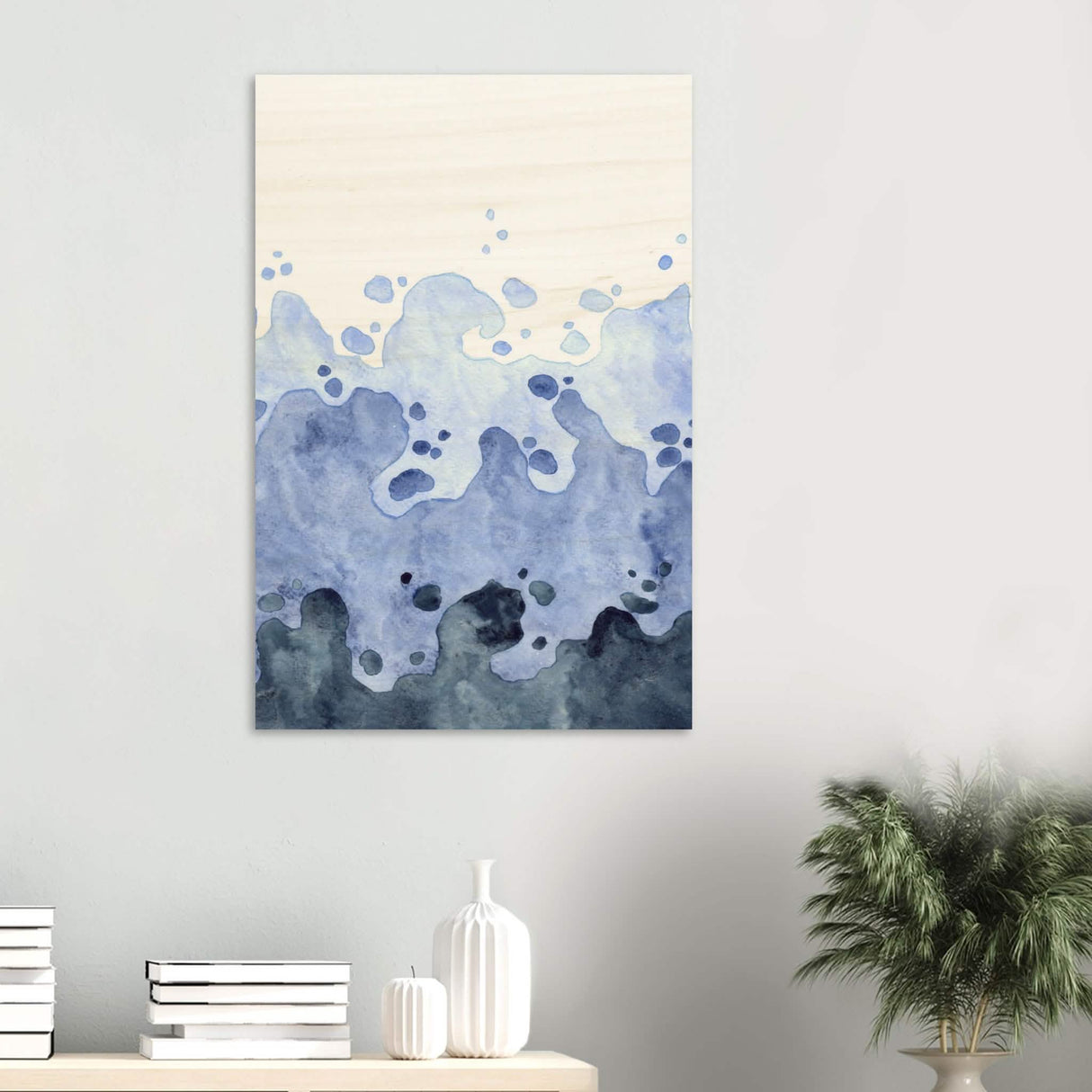 Da Vinci Contemporary Modern Wall Art | Beach - Wood Prints - 60x90 cm / 24x36″ - 20 mm