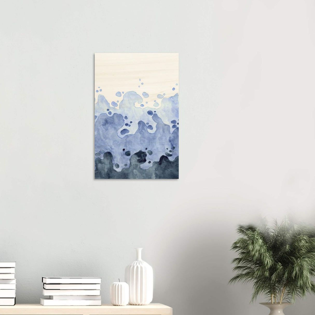 Da Vinci Contemporary Modern Wall Art | Beach - Wood Prints - 40x60 cm / 16x24″ - 10 mm