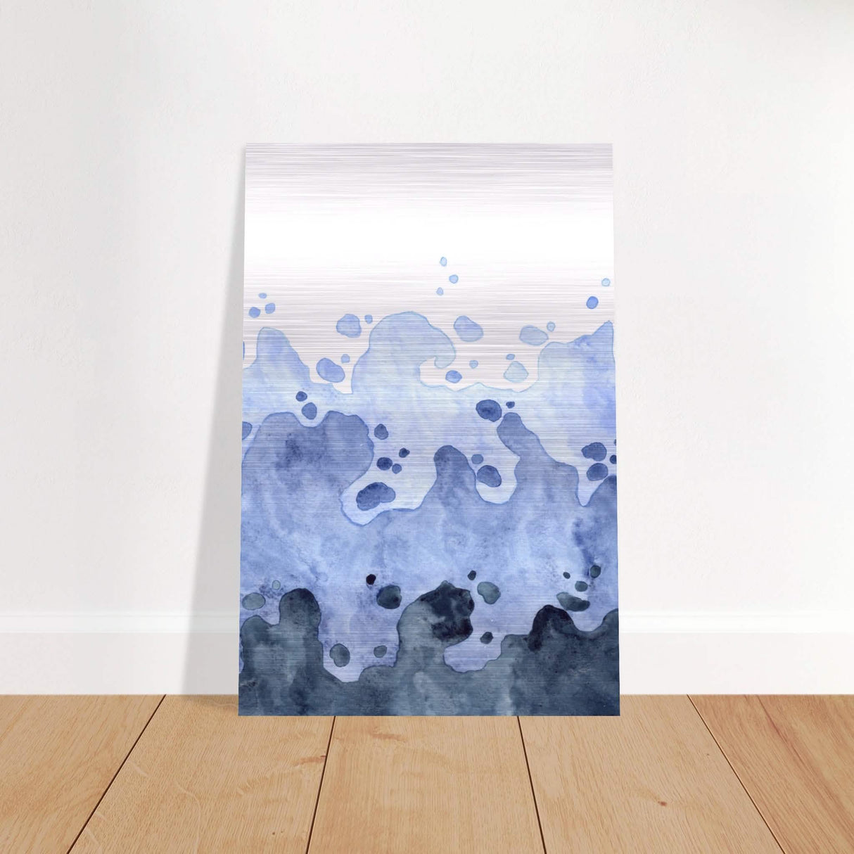 Da Vinci Contemporary Modern Wall Art | Beach - Brushed Aluminum Print - 40x60 cm / 16x24″ -