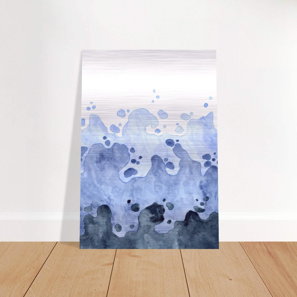 Da Vinci Contemporary Modern Wall Art | Beach - Brushed Aluminum Print - 70x100 cm / 28x40″ -