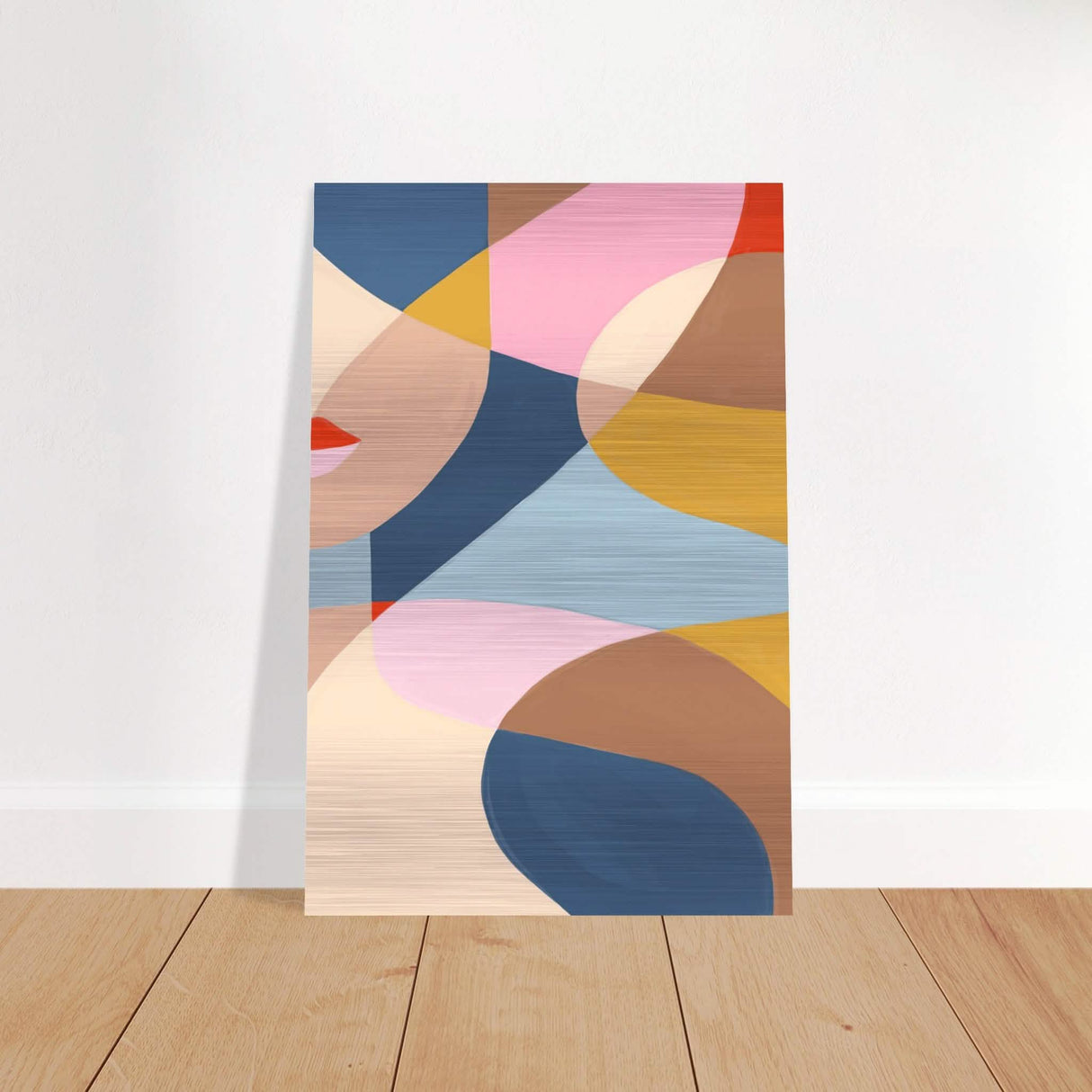 Da Vinci Contemporary Modern Wall Art - Brushed Aluminum Print - 60x90 cm / 24x36″ -