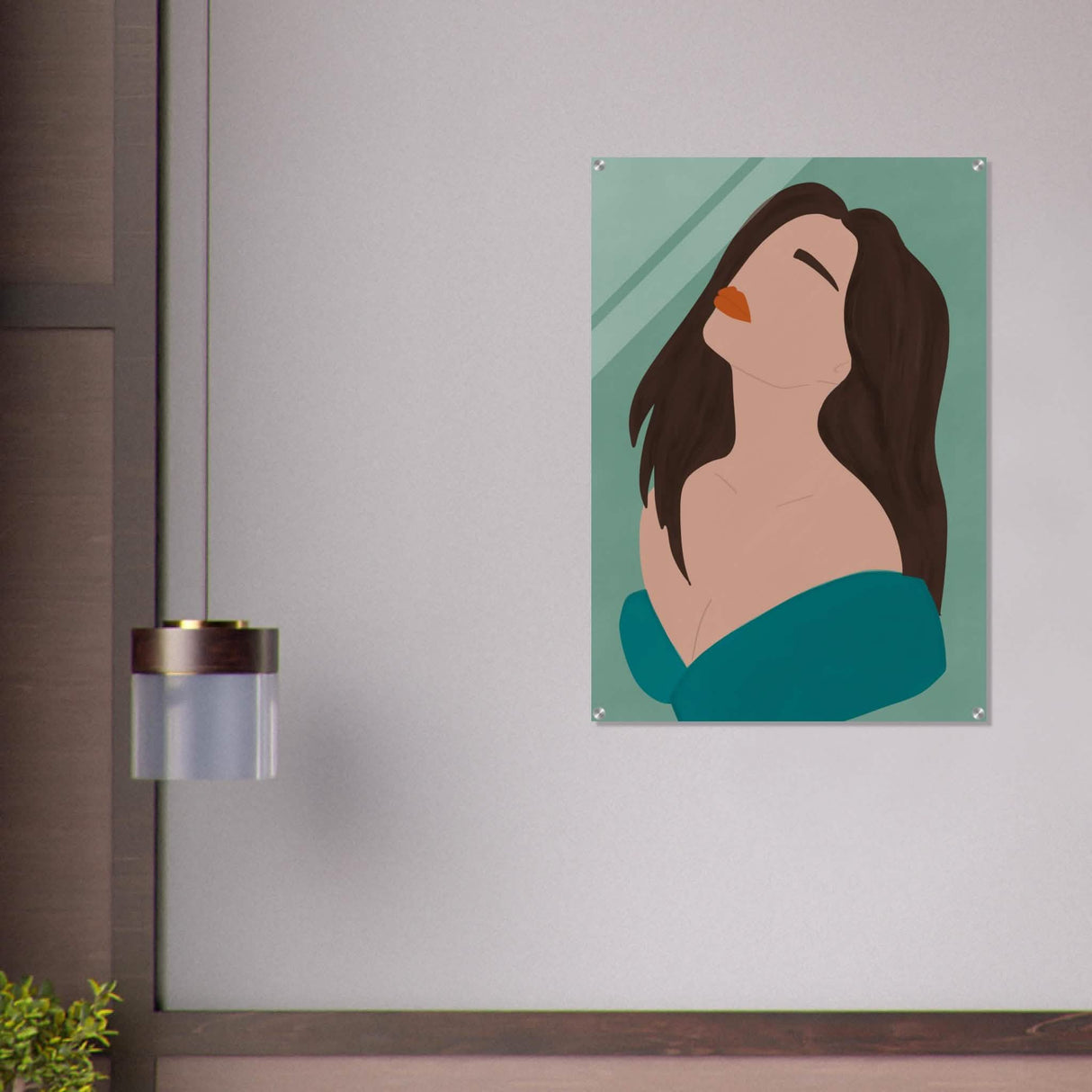 Da Vinci Contemporary Modern Wall Art - Acrylic Print - 70x100 cm / 28x40″ -