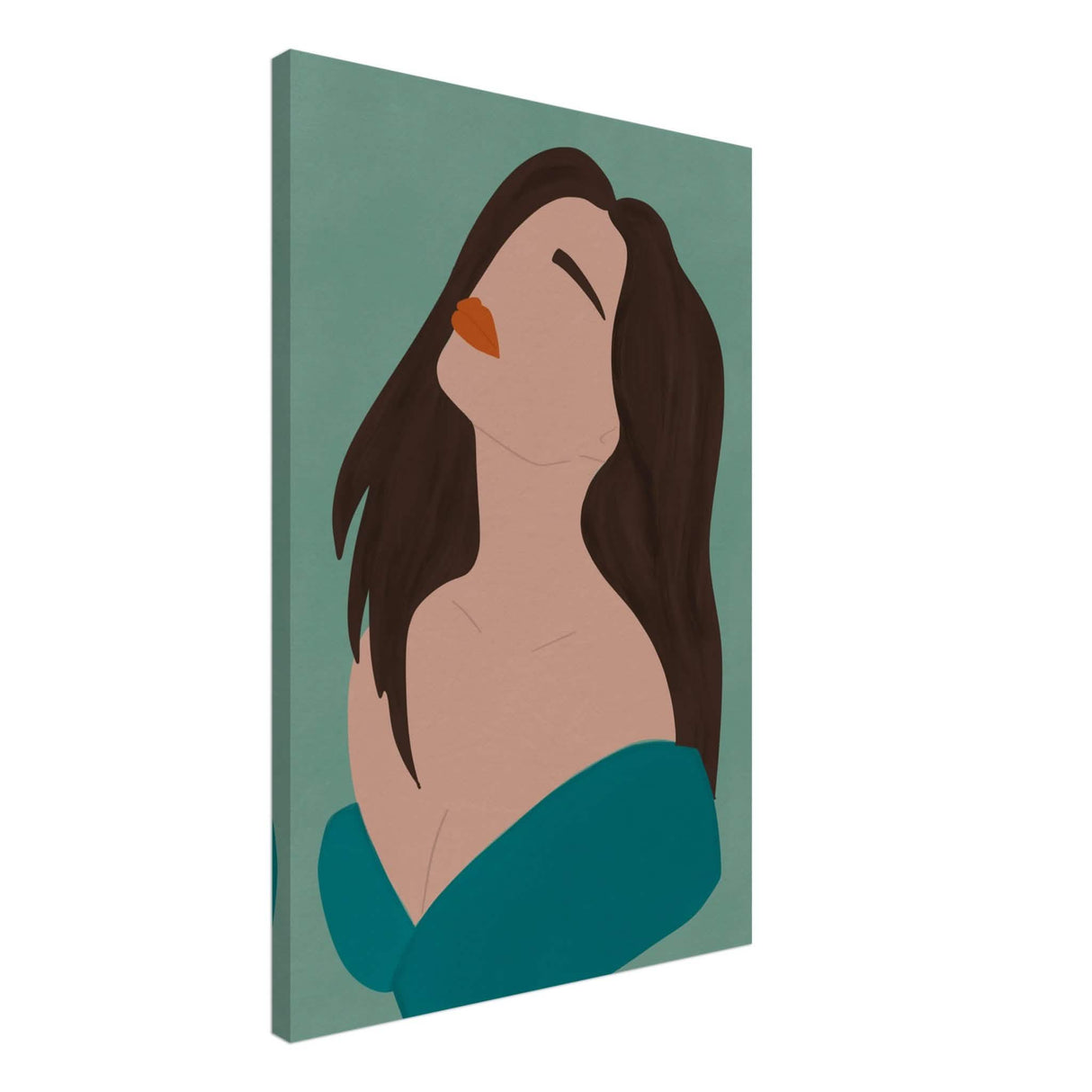 Da Vinci Contemporary Modern Wall Art - Canvas - 50x75 cm / 20x30″ - Slim