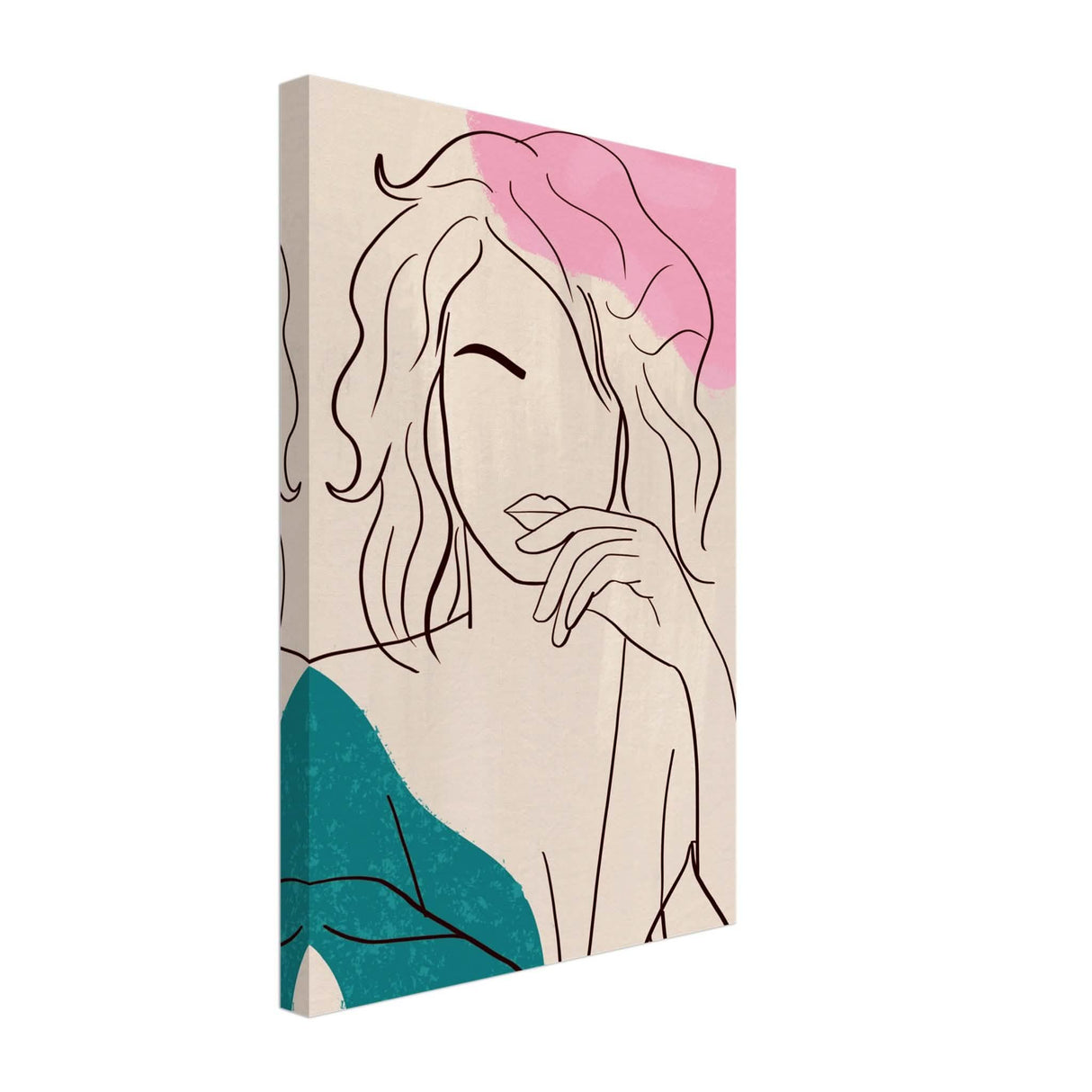 Da Vinci Contemporary Modern Wall Art - Canvas - 30x45 cm / 12x18″ - Slim