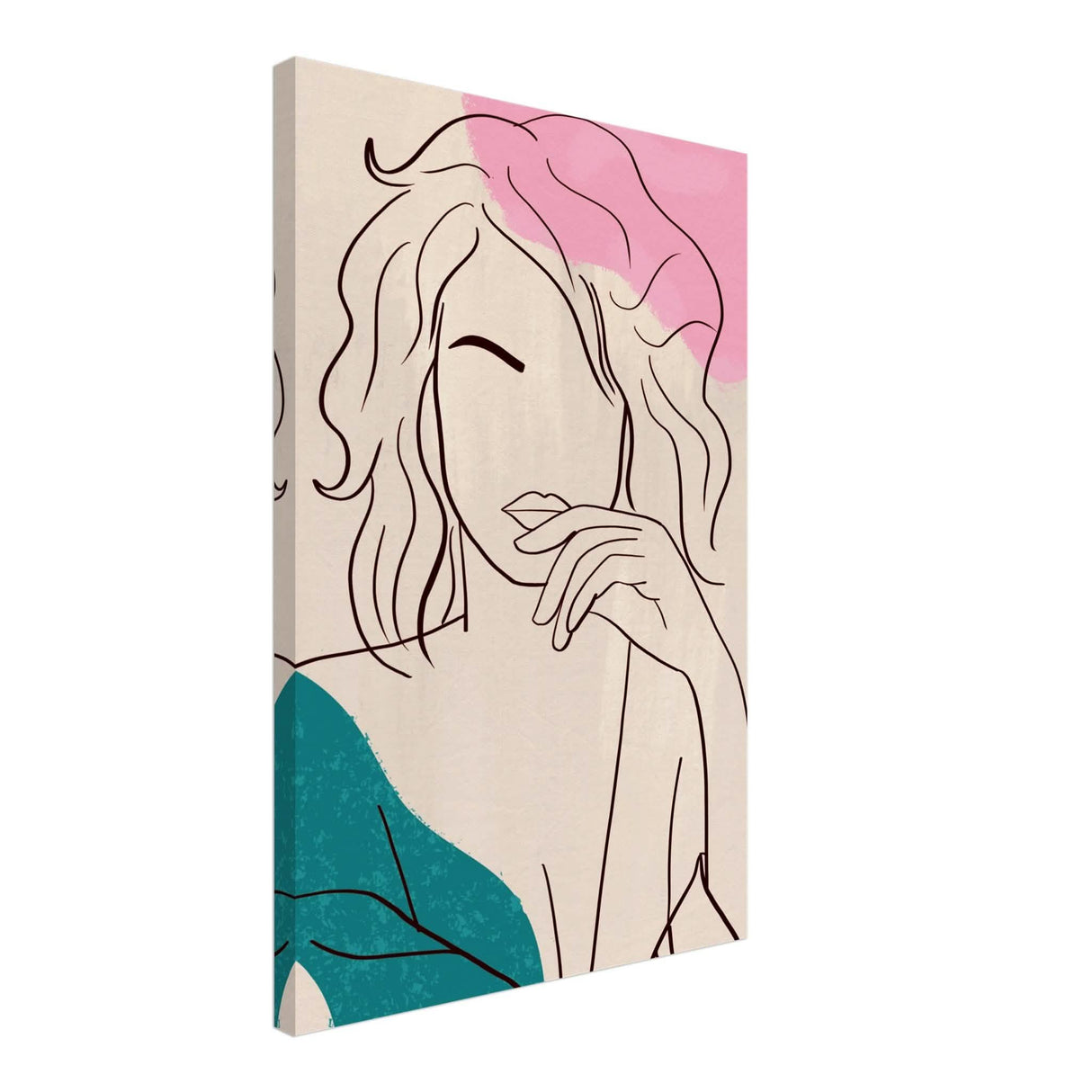 Da Vinci Contemporary Modern Wall Art - Canvas - 50x75 cm / 20x30″ - Thick