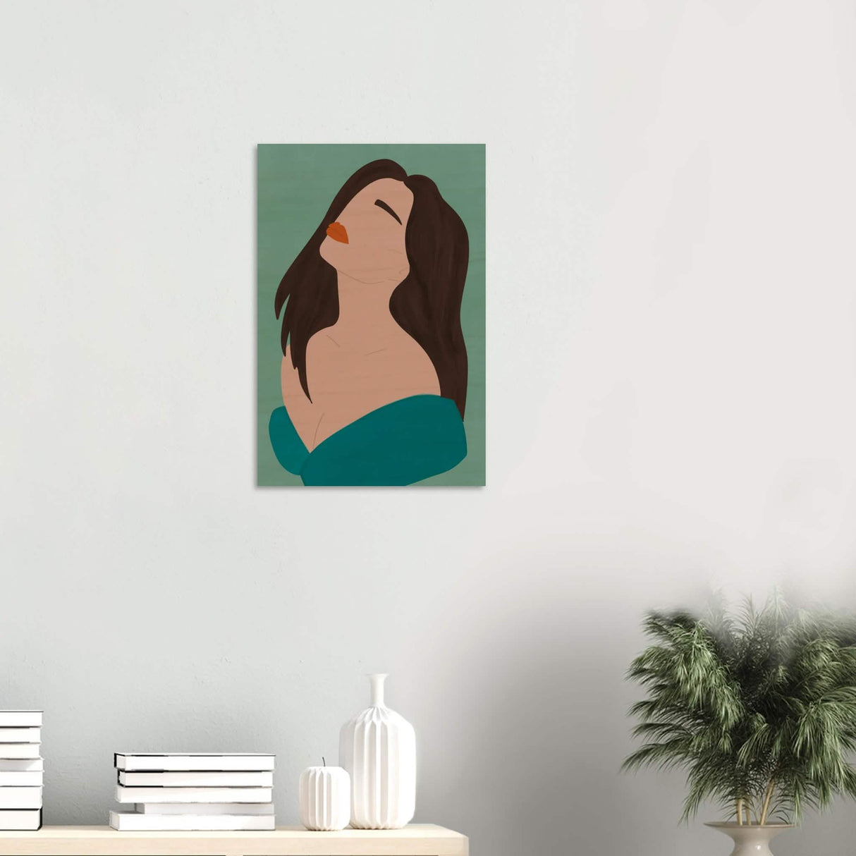 Da Vinci Contemporary Modern Wall Art - Wood Prints - 40x60 cm / 16x24″ - 10 mm