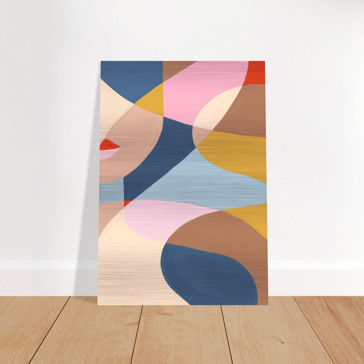 Da Vinci Contemporary Modern Wall Art - Brushed Aluminum Print - 70x100 cm / 28x40″ -