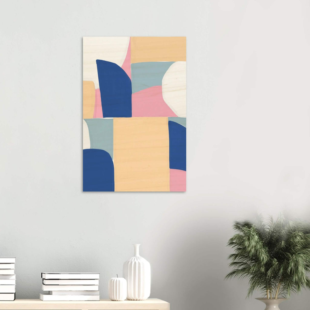 Da Vinci Contemporary Modern Wall Art - Wood Prints - 50x75 cm / 20x30″ - 20 mm