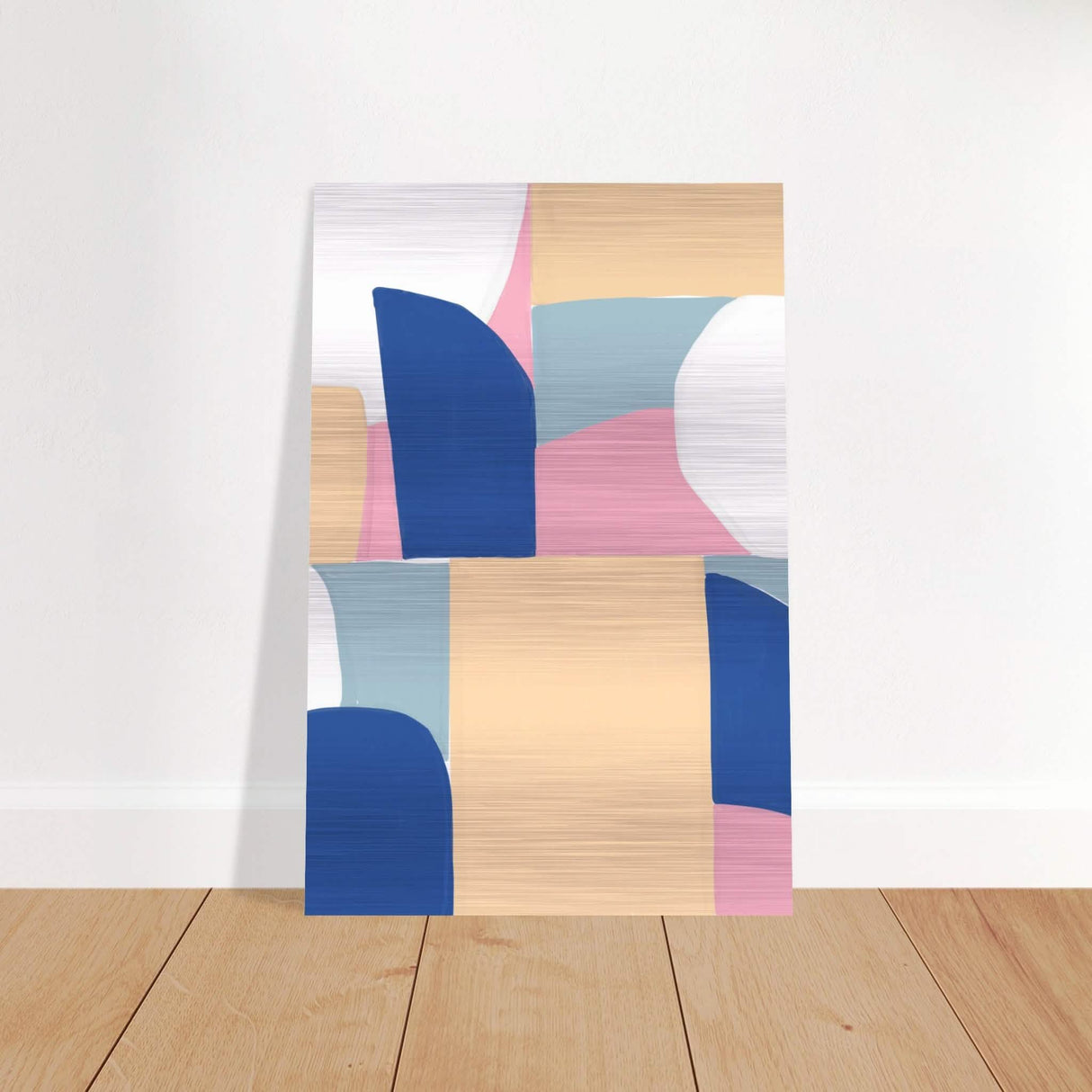 Da Vinci Contemporary Modern Wall Art - Brushed Aluminum Print - 40x60 cm / 16x24″ -