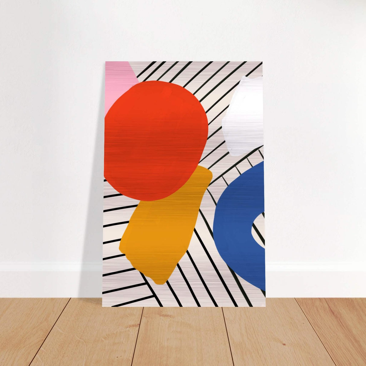 Da Vinci Contemporary Modern Wall Art - Brushed Aluminum Print - 30x45 cm / 12x18″ -