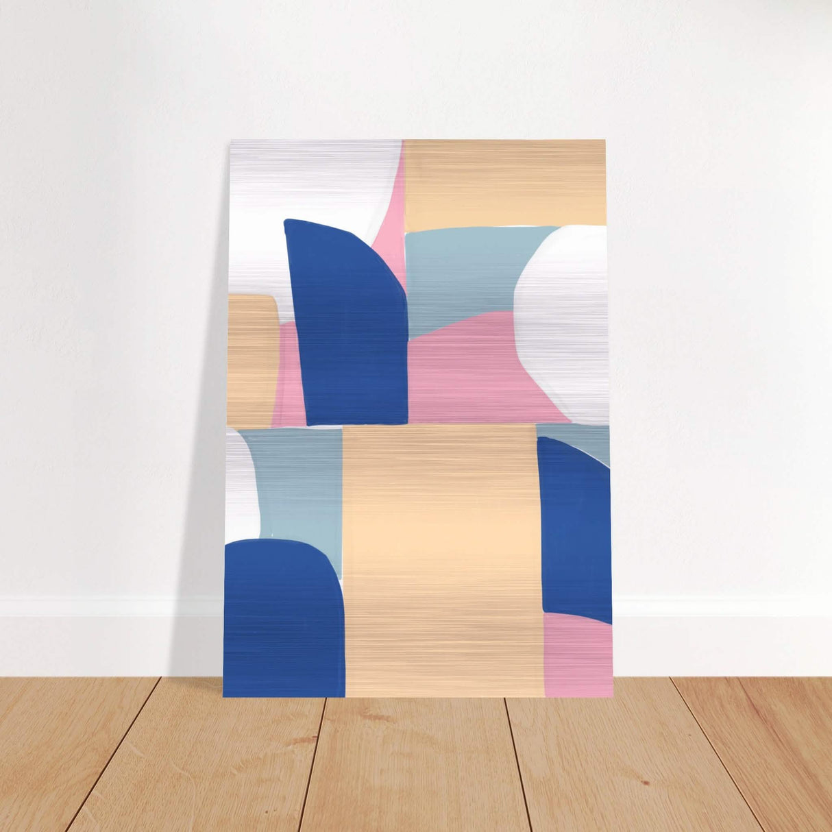 Da Vinci Contemporary Modern Wall Art - Brushed Aluminum Print - 70x100 cm / 28x40″ -