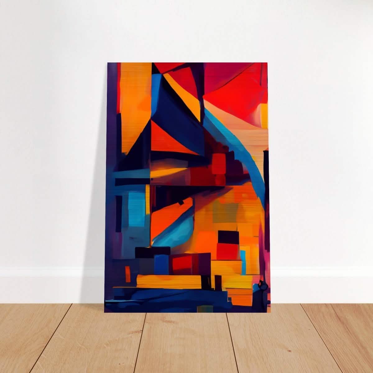 Da Vinci Contemporary Modern Wall Art - Brushed Aluminum Print - 60x90 cm / 24x36″ -