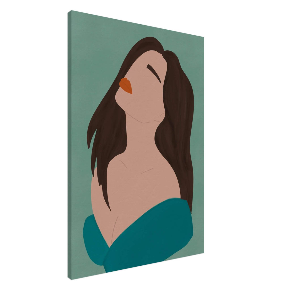 Da Vinci Contemporary Modern Wall Art - Canvas - 70x100 cm / 28x40″ - Slim