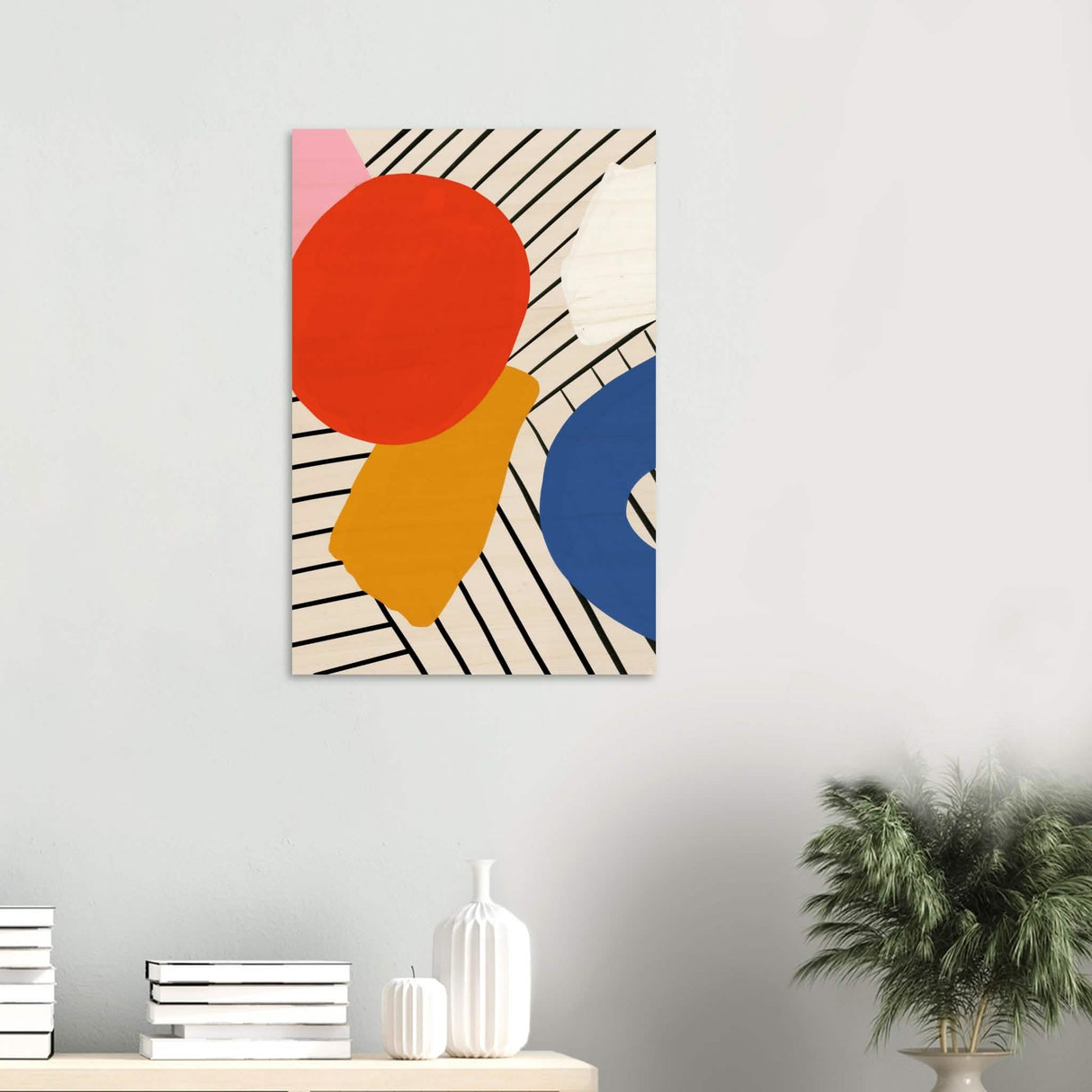 Da Vinci Contemporary Modern Wall Art - Wood Prints - 50x75 cm / 20x30″ - 10 mm