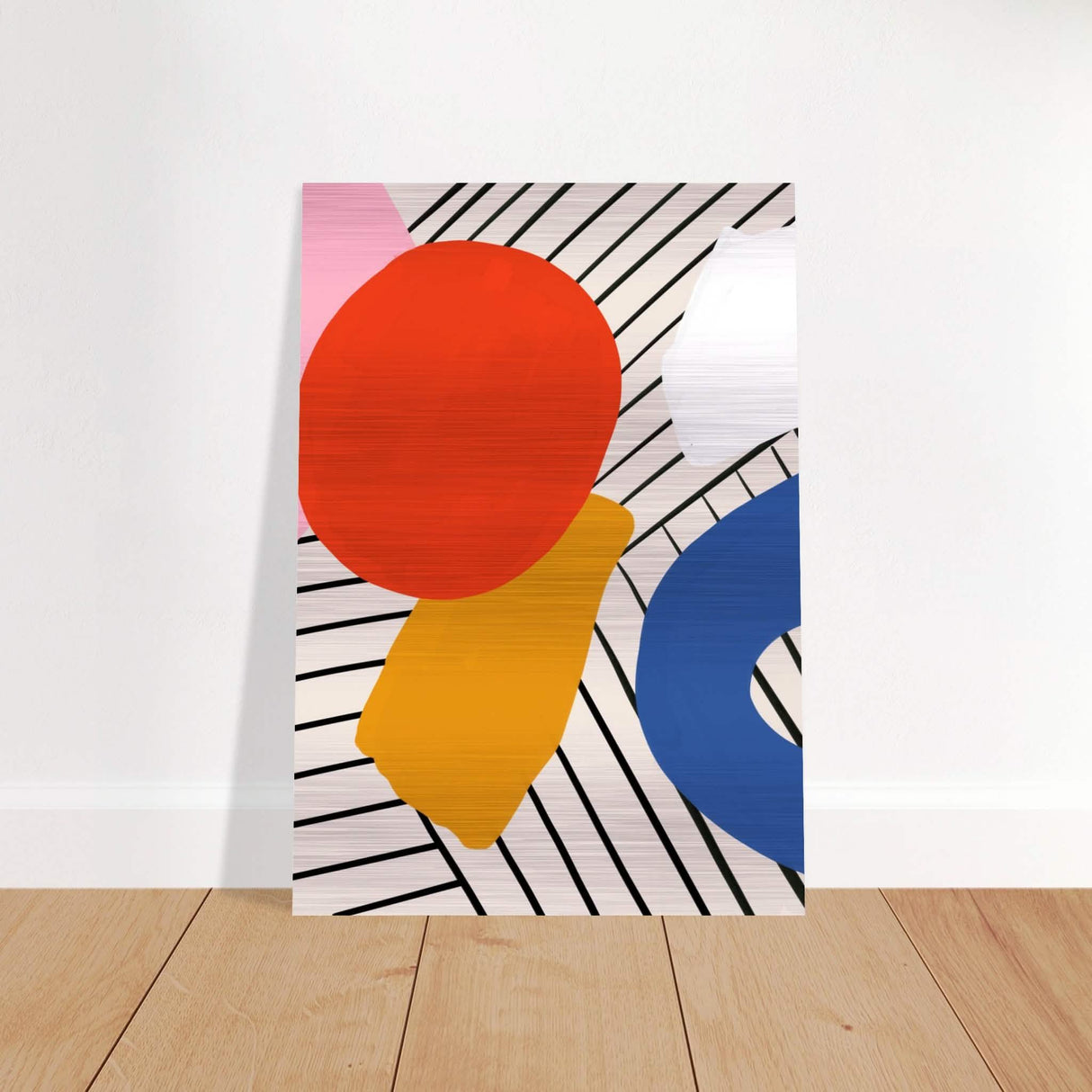 Da Vinci Contemporary Modern Wall Art - Brushed Aluminum Print - 70x100 cm / 28x40″ -