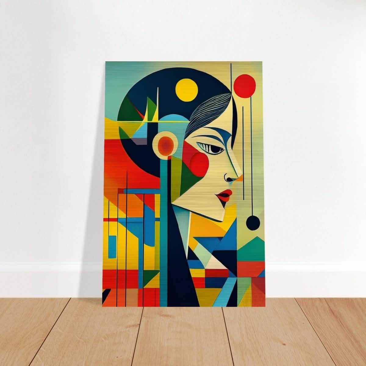 Da Vinci Contemporary Modern Wall Art - Brushed Aluminum Print - 60x90 cm / 24x36″ -