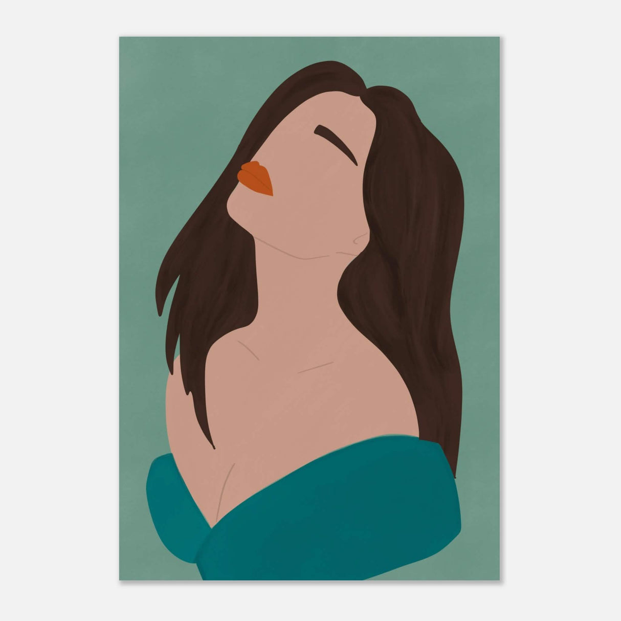 Da Vinci Contemporary Modern Wall Art - Aluminum Print - 70x100 cm / 28x40″ -