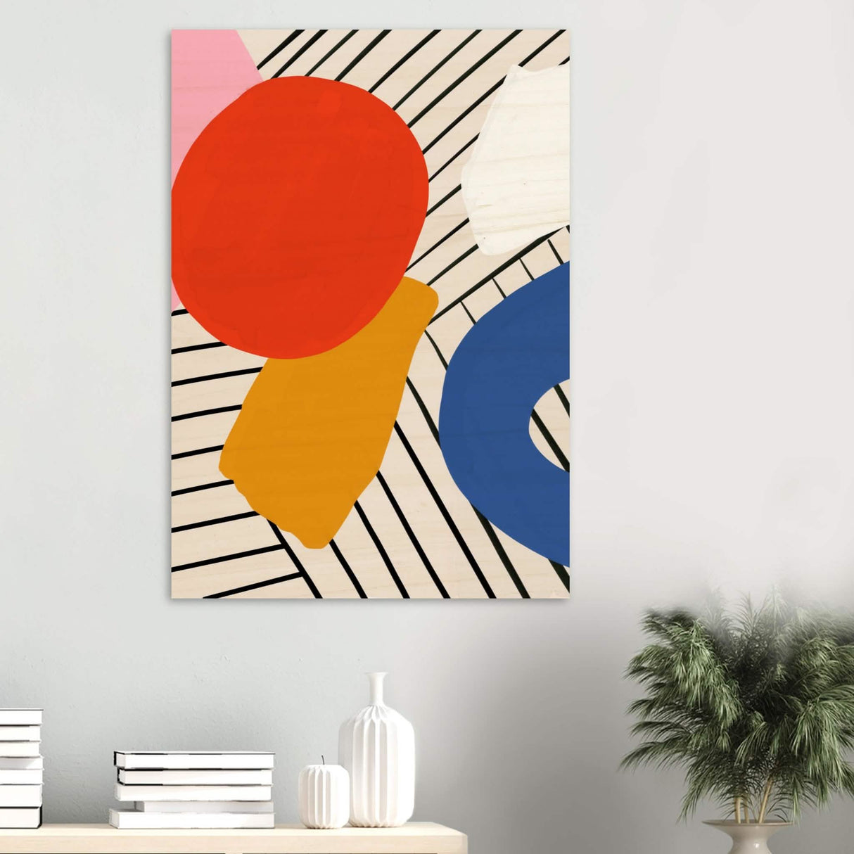 Da Vinci Contemporary Modern Wall Art - Wood Prints - 70x100 cm / 28x40″ - 20 mm