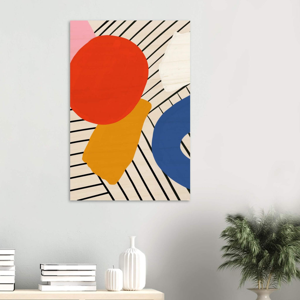 Da Vinci Contemporary Modern Wall Art - Wood Prints - 60x90 cm / 24x36″ - 20 mm