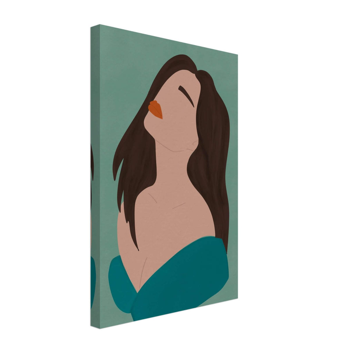 Da Vinci Contemporary Modern Wall Art - Canvas - 30x45 cm / 12x18″ - Slim