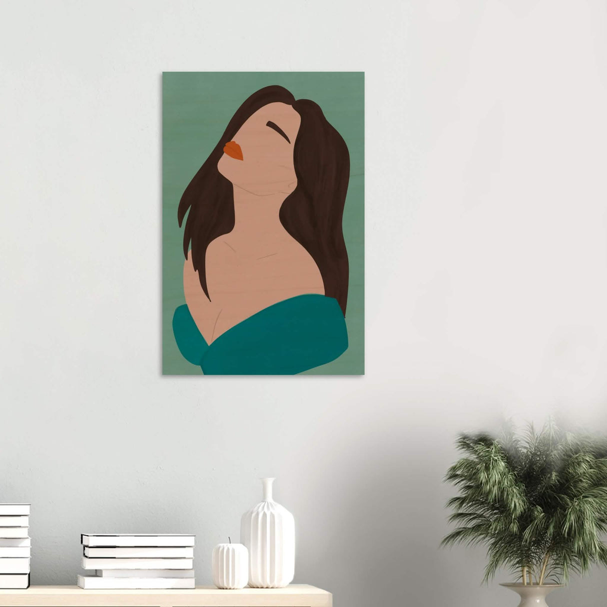 Da Vinci Contemporary Modern Wall Art - Wood Prints - 50x75 cm / 20x30″ - 10 mm